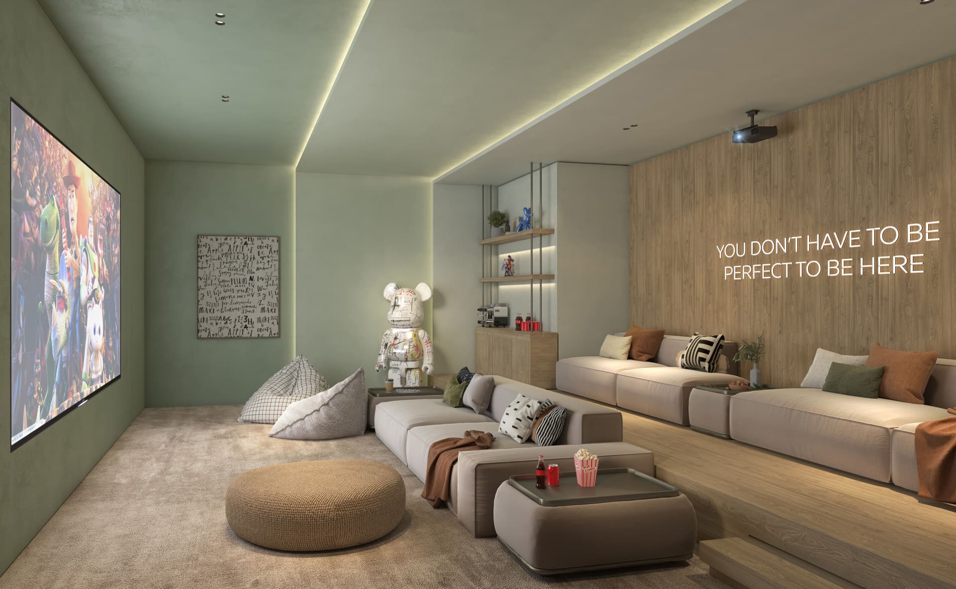 Gardenia Bay amenity Private Theatre in Yas Island, Abu Dhabi, by ALDAR