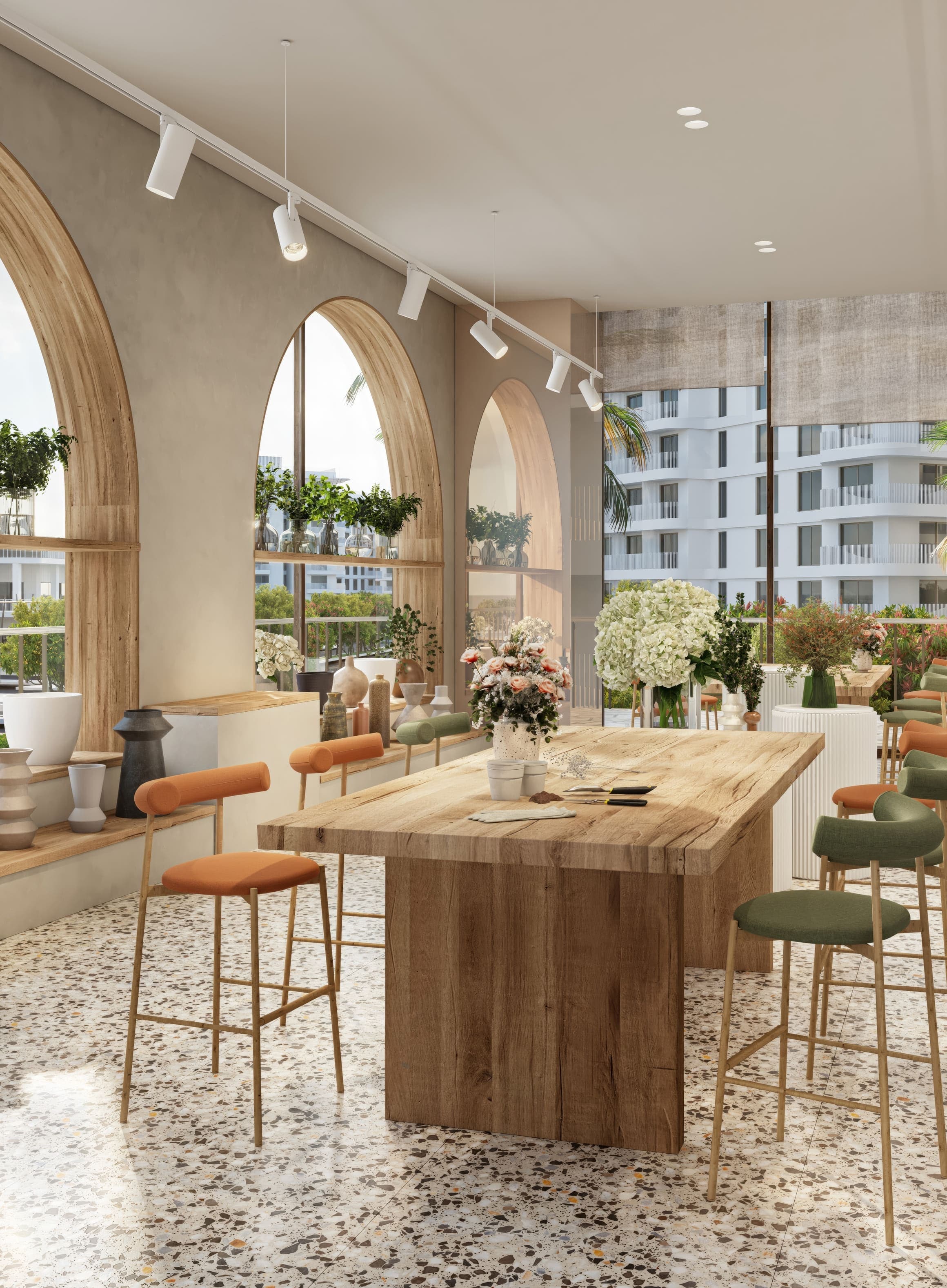 Gardenia Bay amenity Workshop Spaces - Yas Island, Dubai - by ALDAR