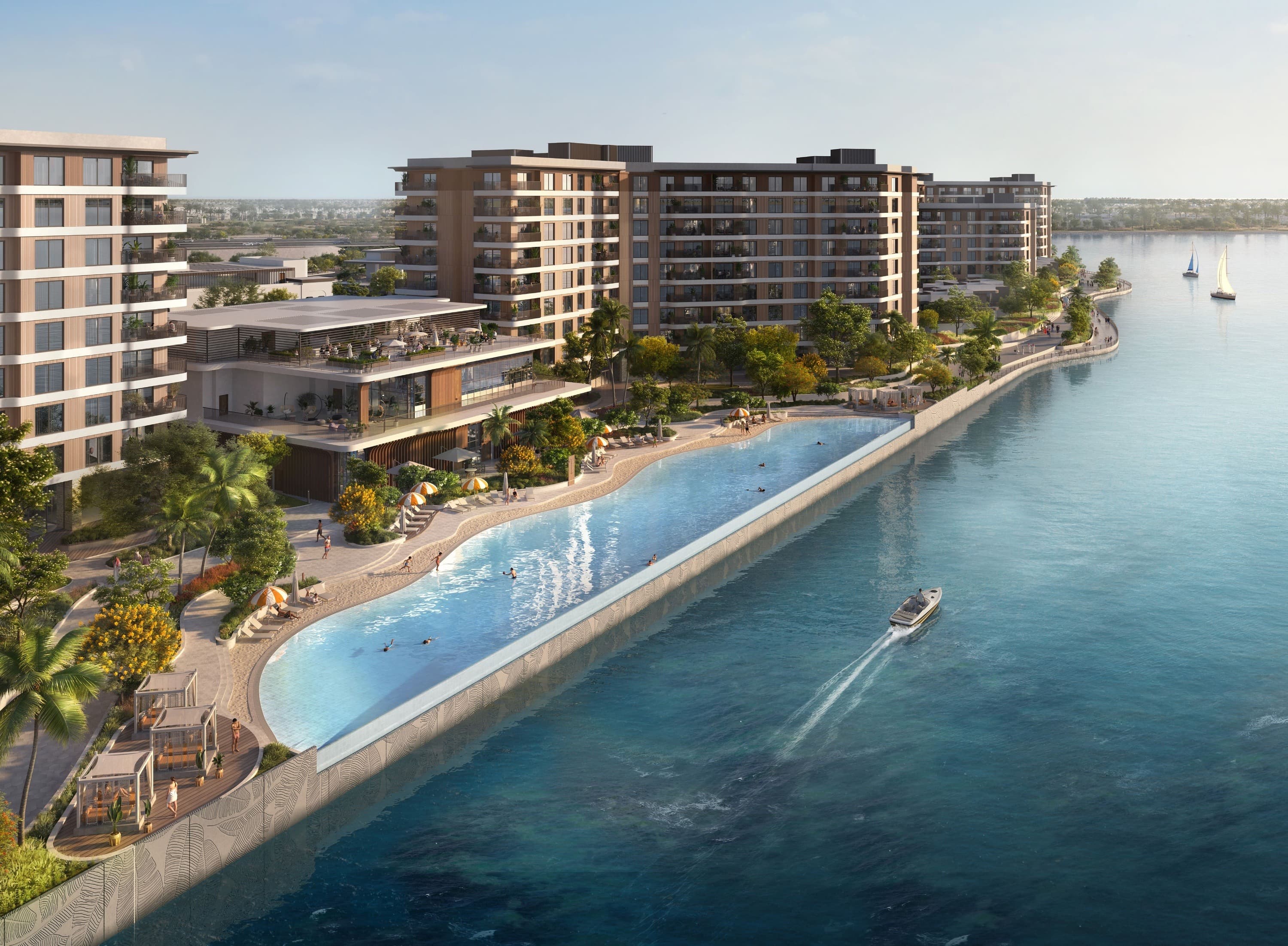 Gardenia Bay exterior view - Yas Island, Dubai - by ALDAR