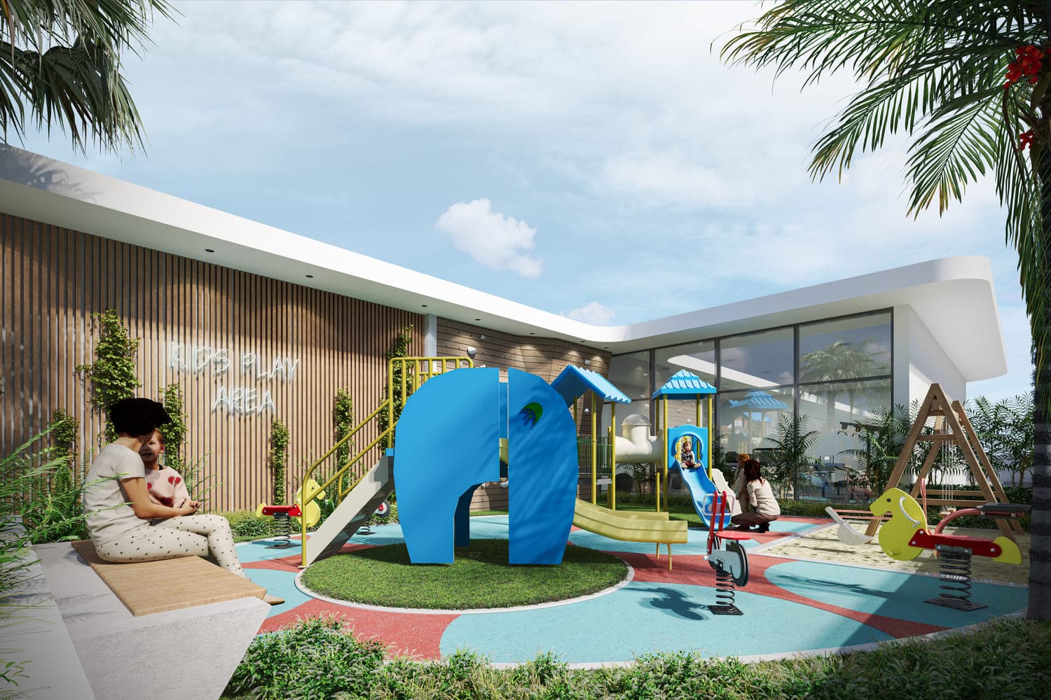 Gardens 2 amenity Outdoor Kids Play Area - Arjan, Dubai - by Iman Developers