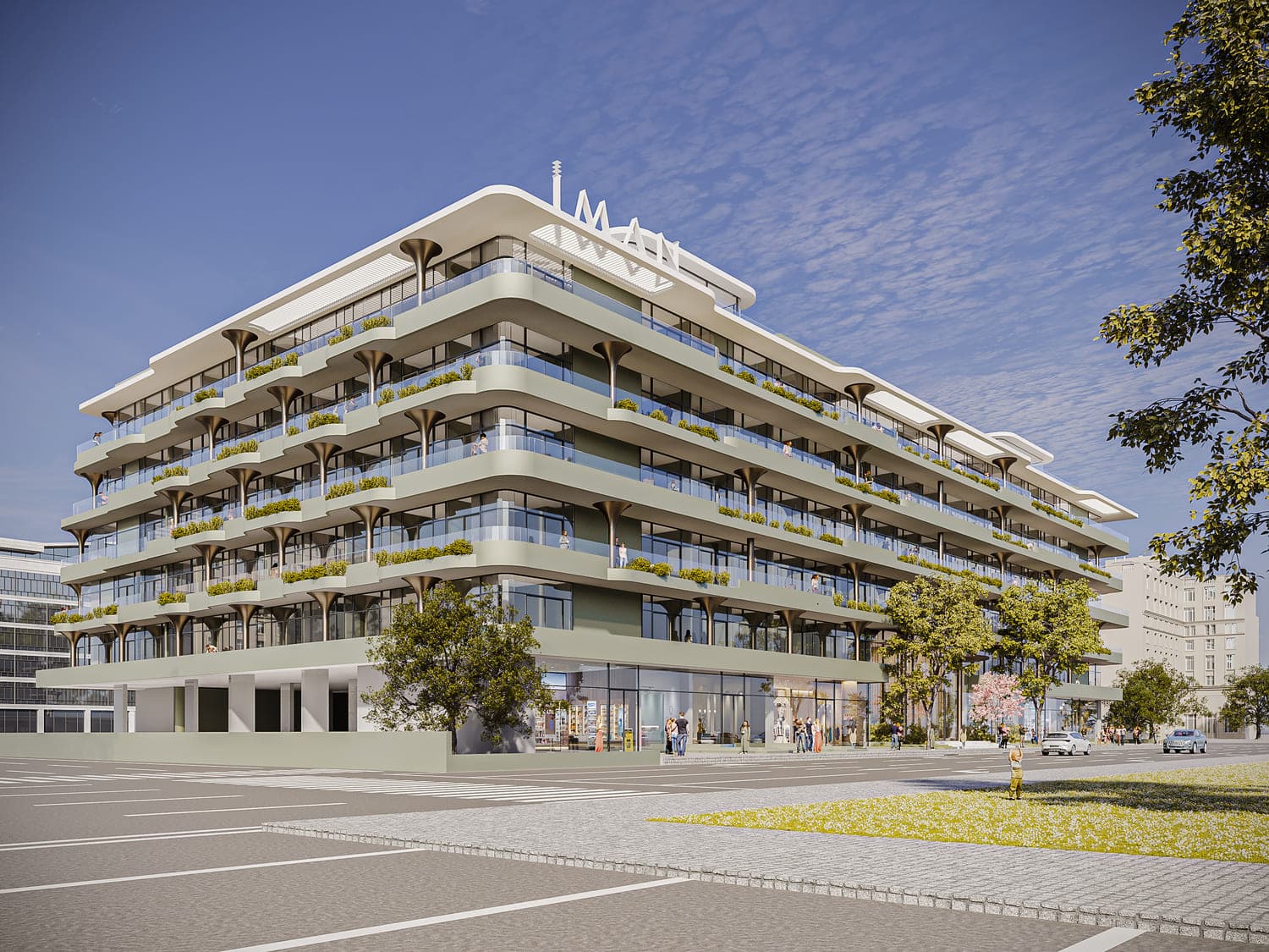 Gardens 2 exterior view - Arjan, Dubai - by Iman Developers