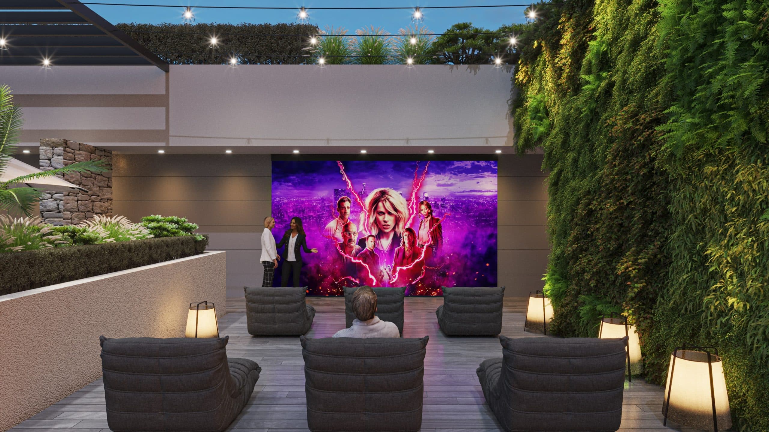Gateway by Premier Choice amenity Rooftop Outdoor Cinema - JVC (Jumeirah Village Circle), Dubai - by Premier Choice International