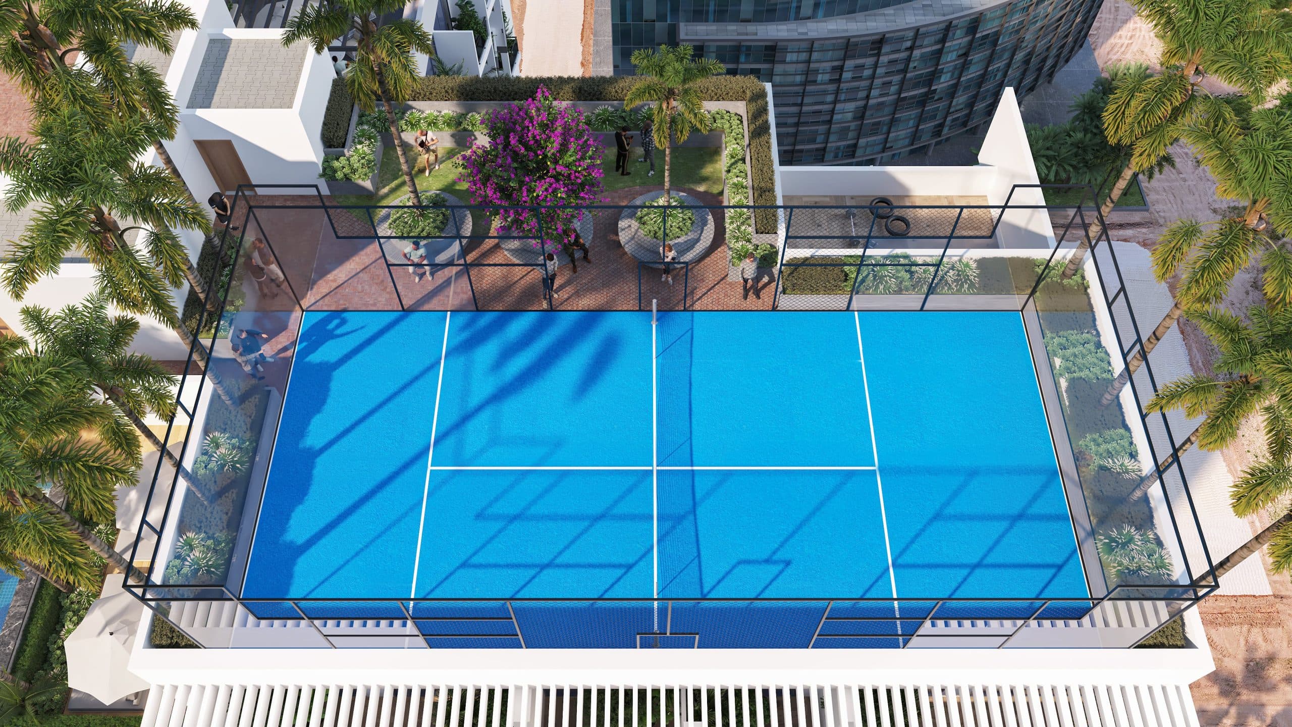 Gateway by Premier Choice amenity Rooftop Paddle Tennis Court - JVC (Jumeirah Village Circle), Dubai - by Premier Choice International