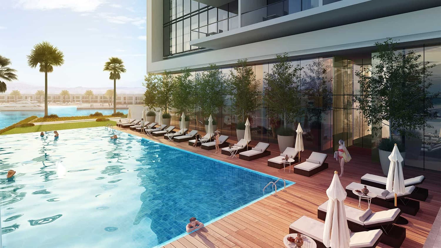 Gateway II Residences amenity Swimming Pool - Mina Al Arab, Dubai - by RAK Properties