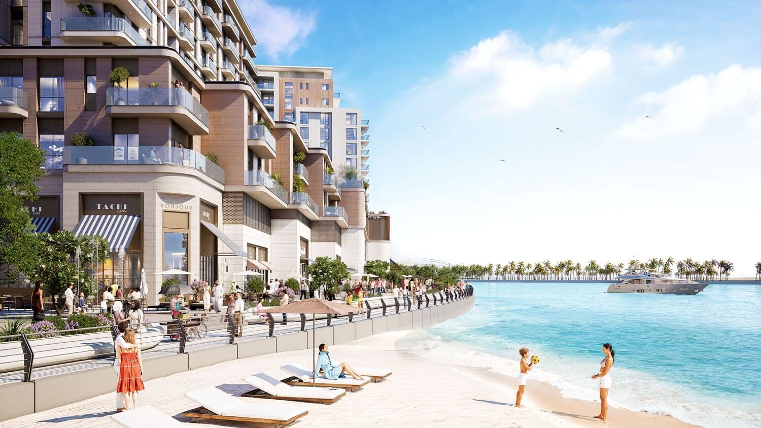 GEM Residences amenity Access To The Beach in Maryam Island, Sharjah, by Eagle Hills