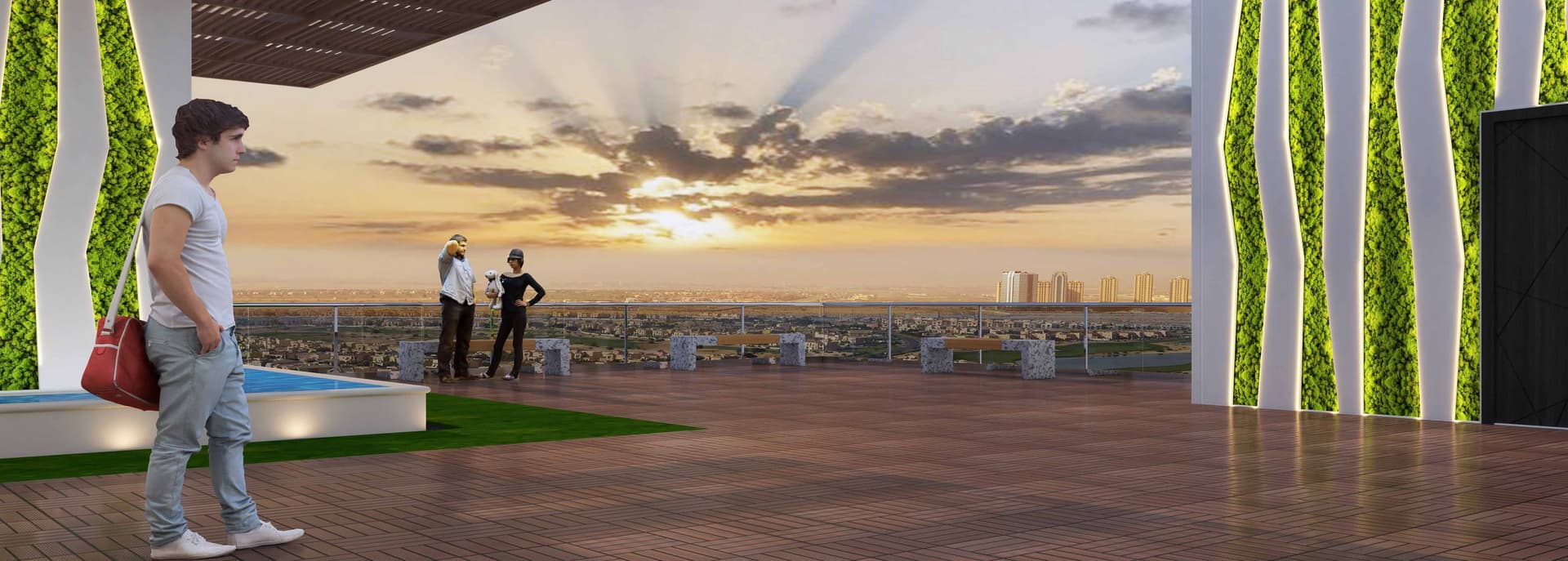 Gemz amenity Sky Deck in Al Furjan, Dubai, by Danube