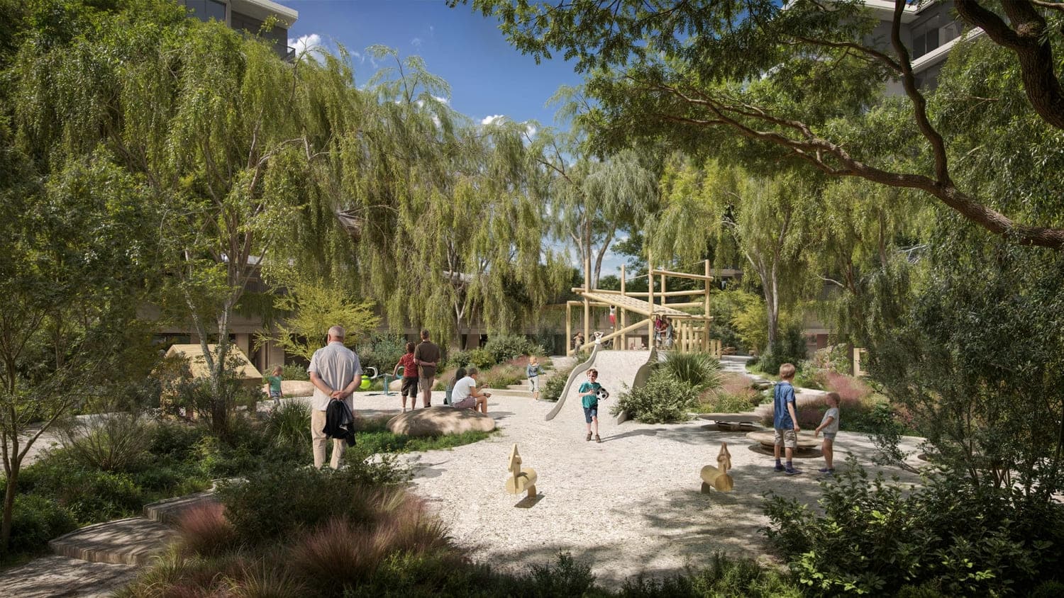 Ghaf Woods amenity Kids Play Area - City Of Arabia, Dubai - by Majid Al Futtaim
