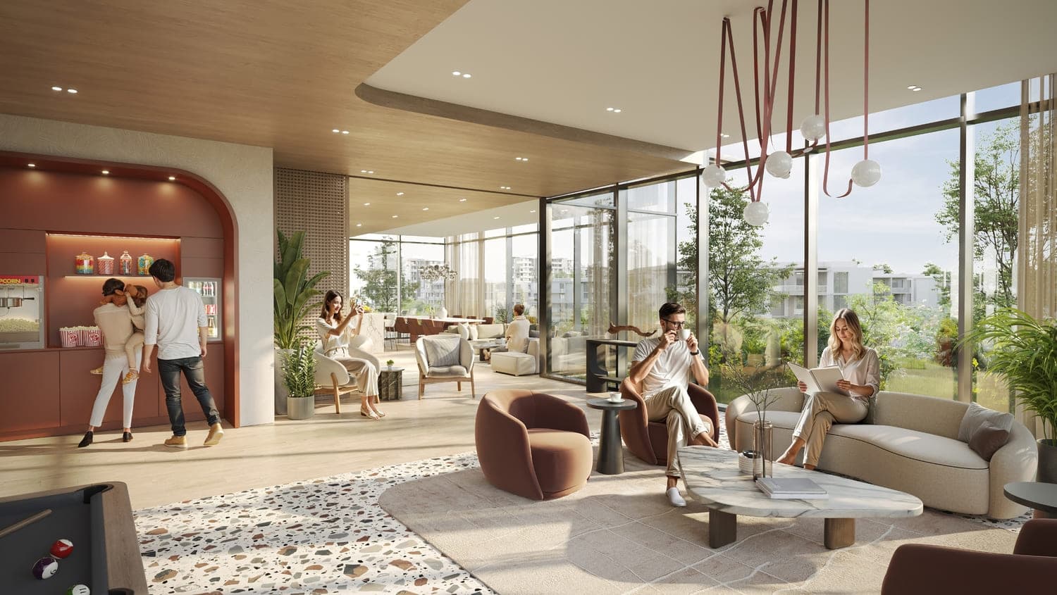 Ghaf Woods Distrikt amenity Clubhouse - City Of Arabia, Dubai - by Majid Al Futtaim