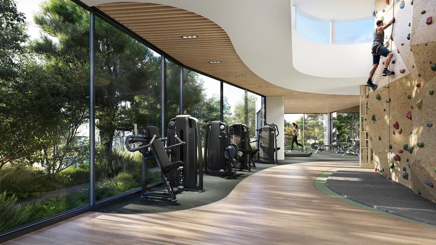 Ghaf Woods Distrikt amenity Gym - City Of Arabia, Dubai - by Majid Al Futtaim