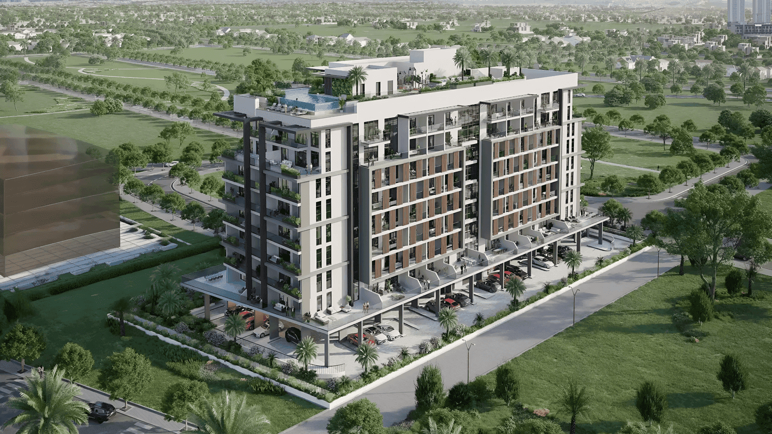 Ghaff Land Residence exterior view - Dubai Studio City, Dubai - by Arabian Gulf Developer