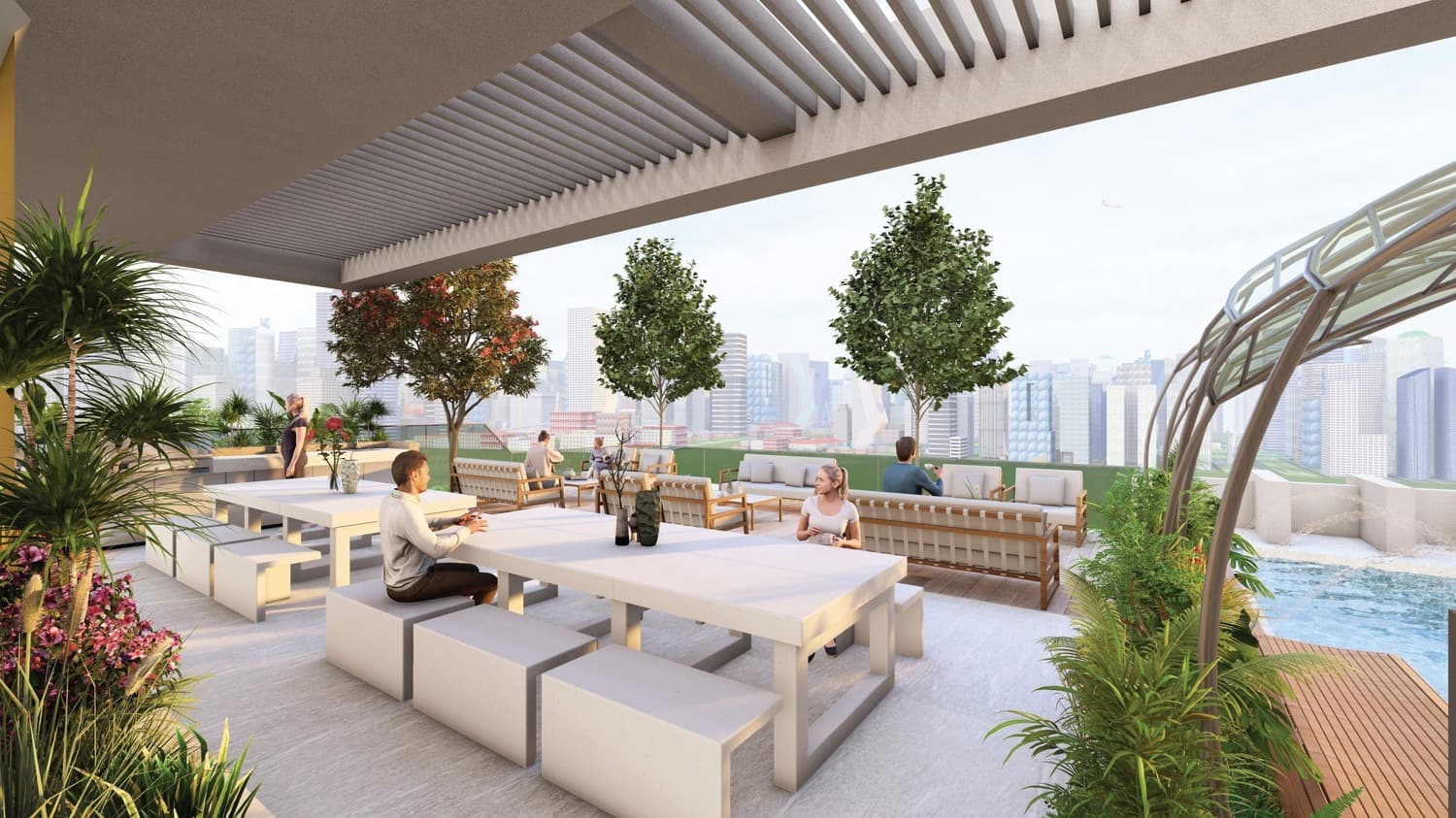 Gharbi 1 Residences amenity Bbq Area - Arjan, Dubai - by Rabdan Developments
