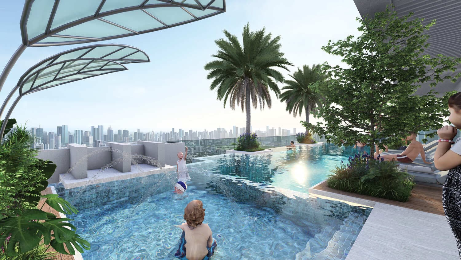 Gharbi 1 Residences amenity Kids Swimming Pool - Arjan, Dubai - by Rabdan Developments