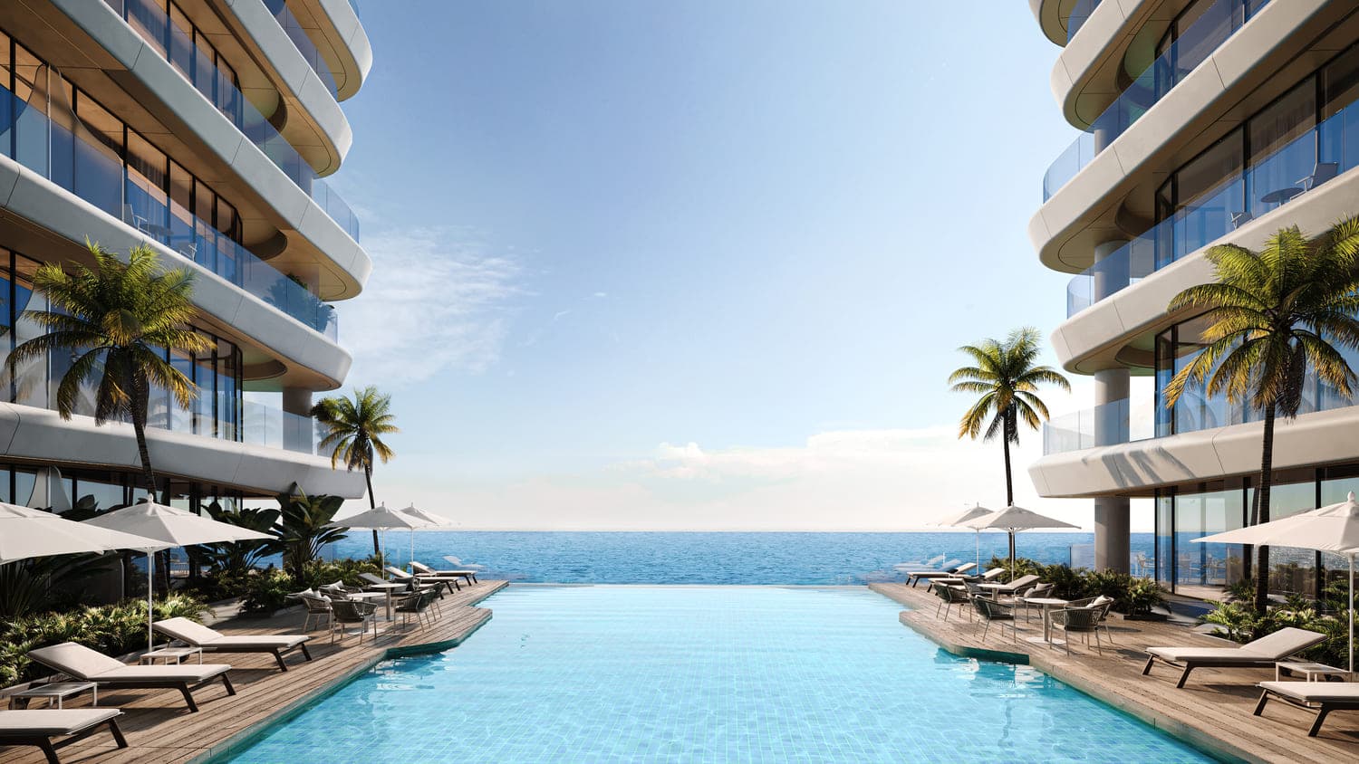 Gianfranco Ferre Residences amenity Separate Resort Pools - Al Marjan Island, Dubai - by MIRA Developments