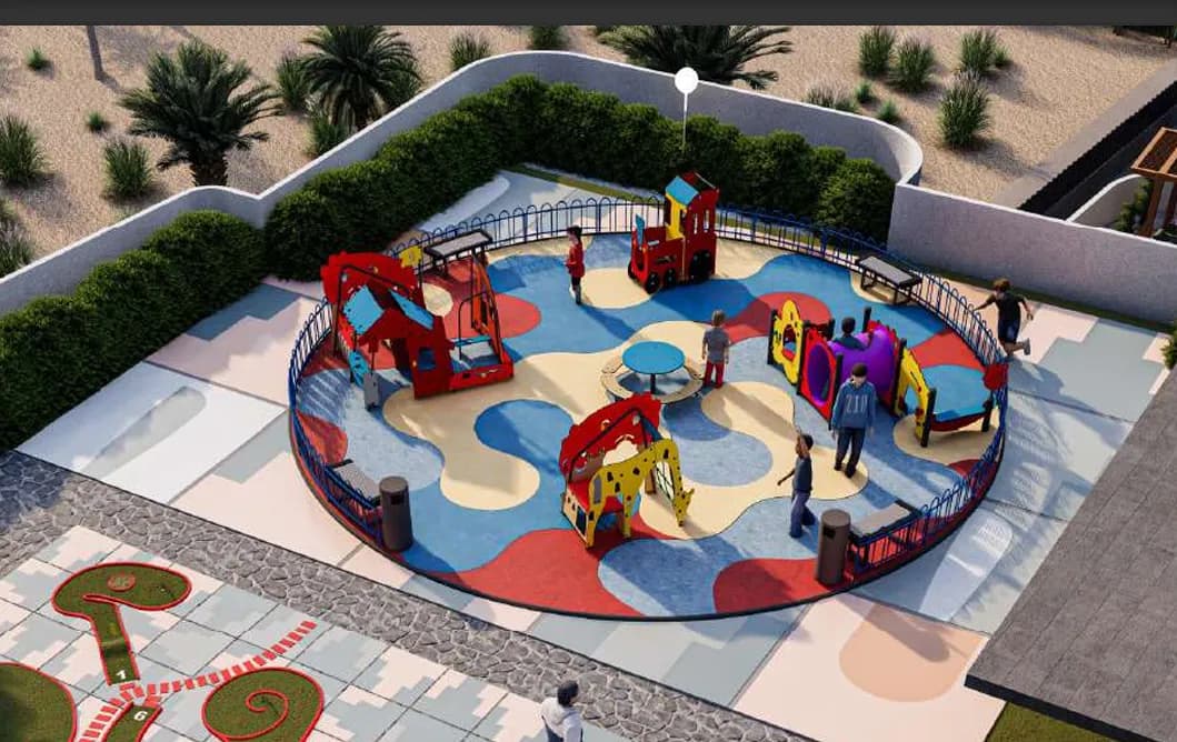 Golden Woods Albab Views amenity Outdoor Kids Play Area in Madinat Al Mataar, Dubai