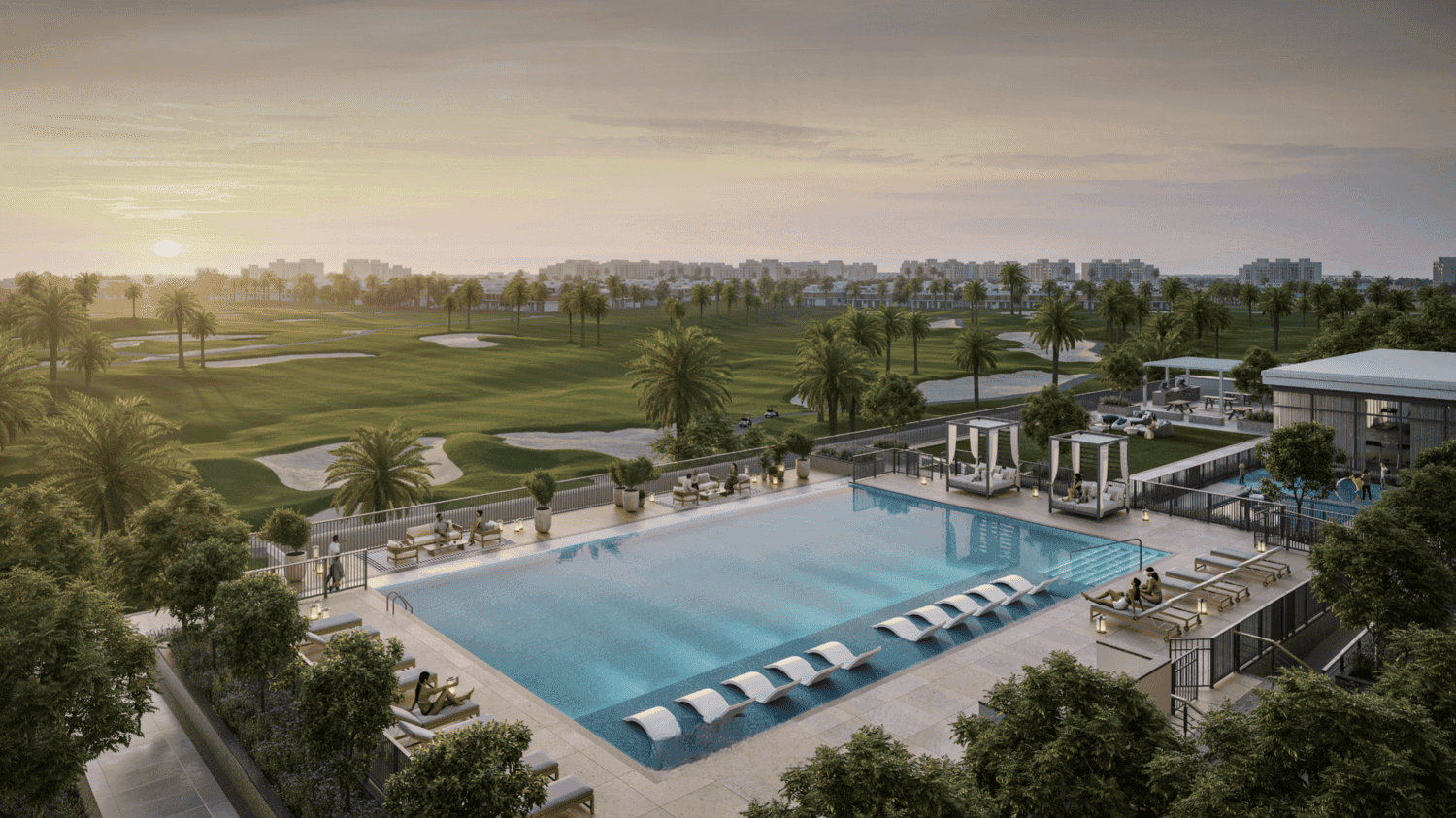 Golf Edge amenity Adult & Kids Swimming Pool - Emaar South, Dubai - by Emaar