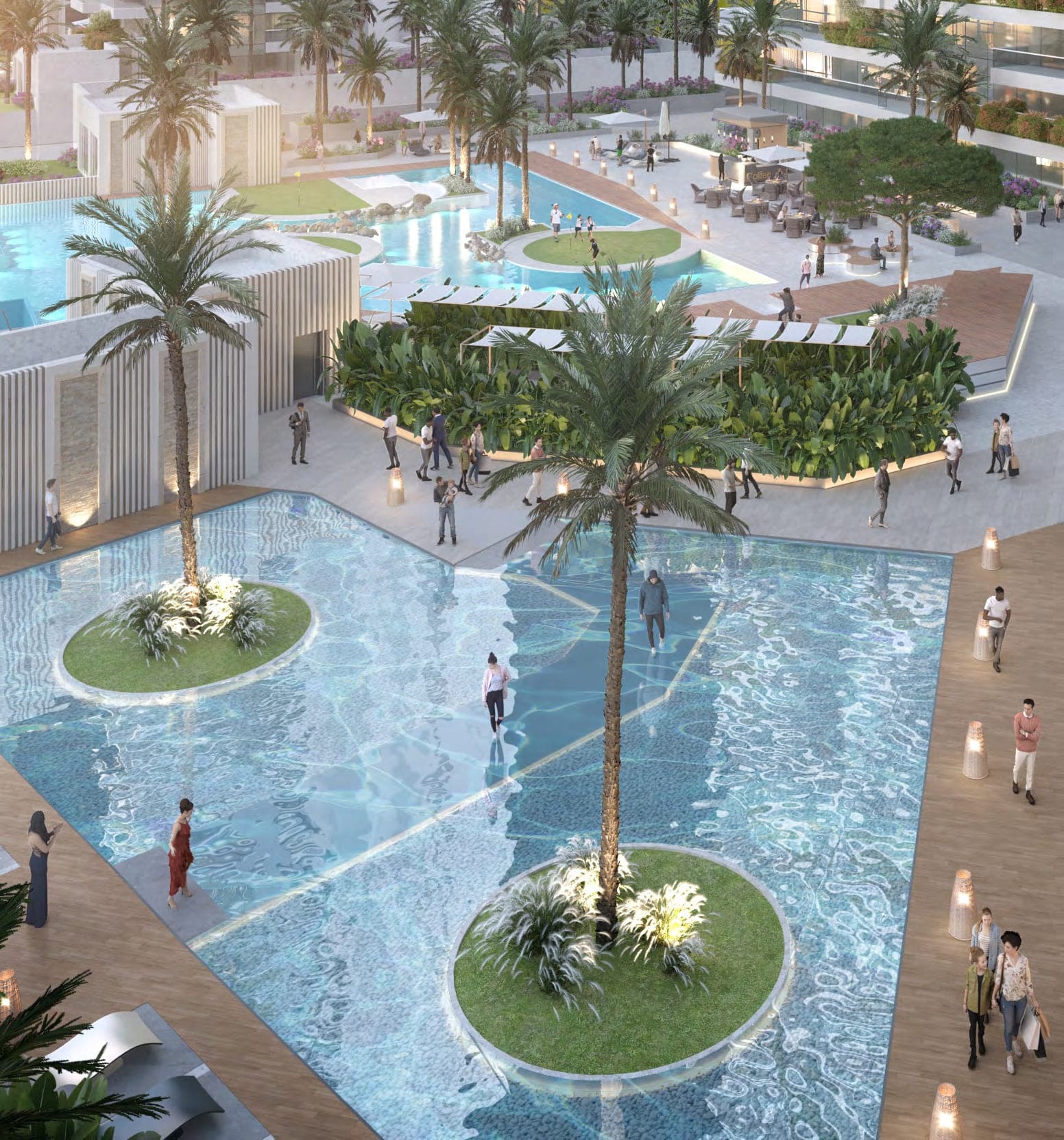 Golf Greens amenity Pedestrian Walkway - Damac Hills, Dubai - by DAMAC