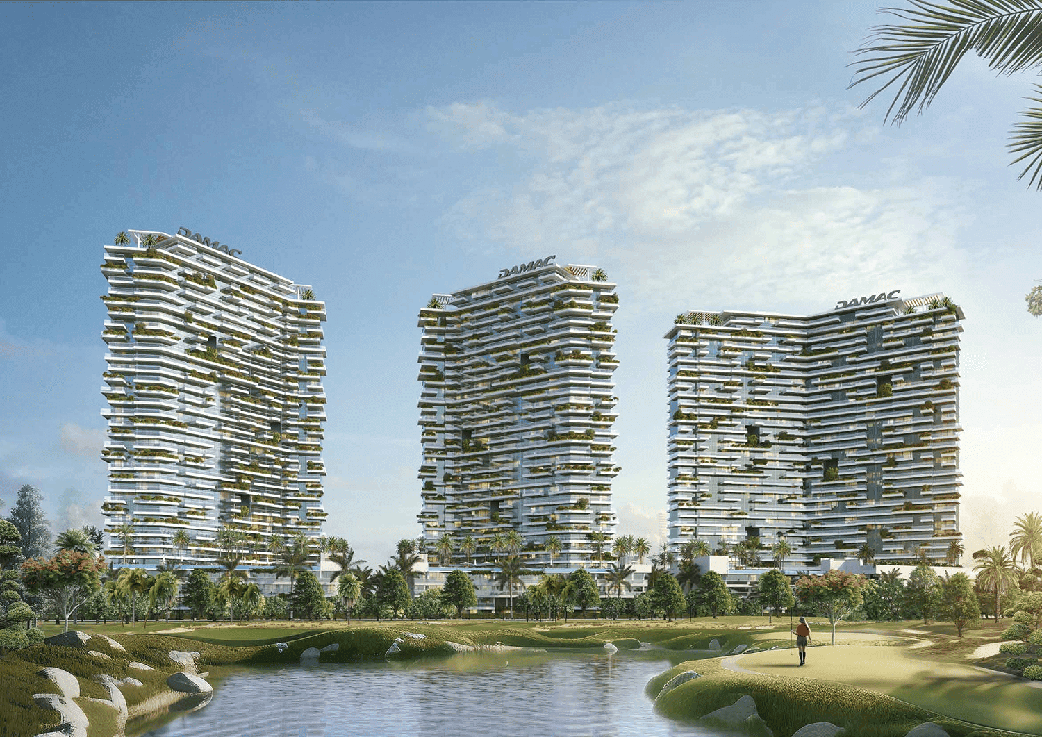 Golf Greens exterior view - Damac Hills, Dubai - by DAMAC