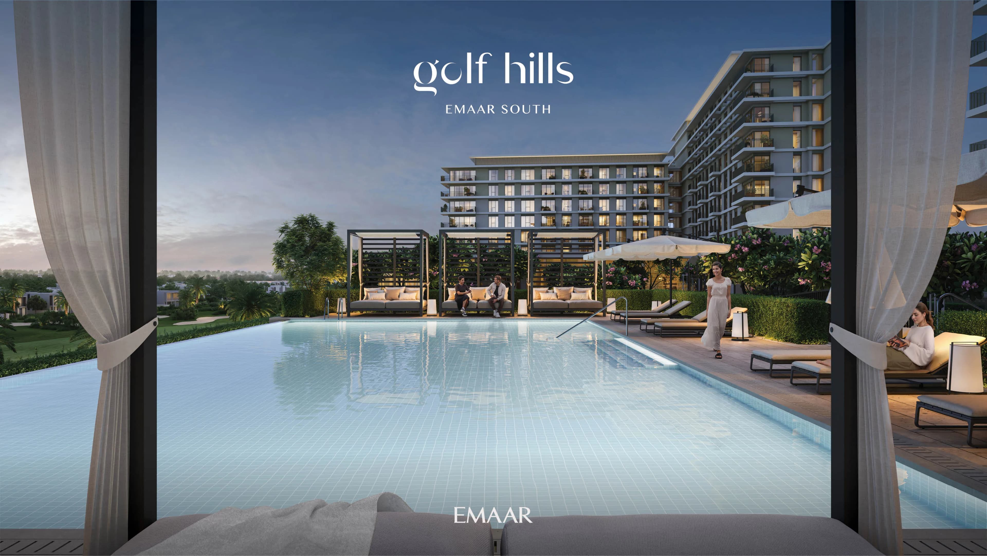 Golf Hills 2 amenity Inifinity Edge Pool - Madinat Al Mataar, Dubai - by Emaar