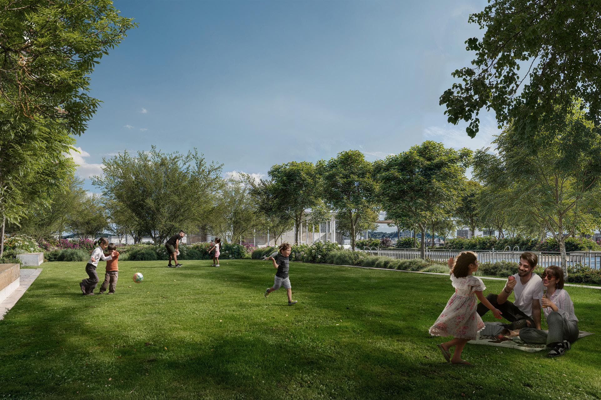 Golf Hillside amenity Landescape Podium Deck - Dubai Hills, Dubai - by Emaar