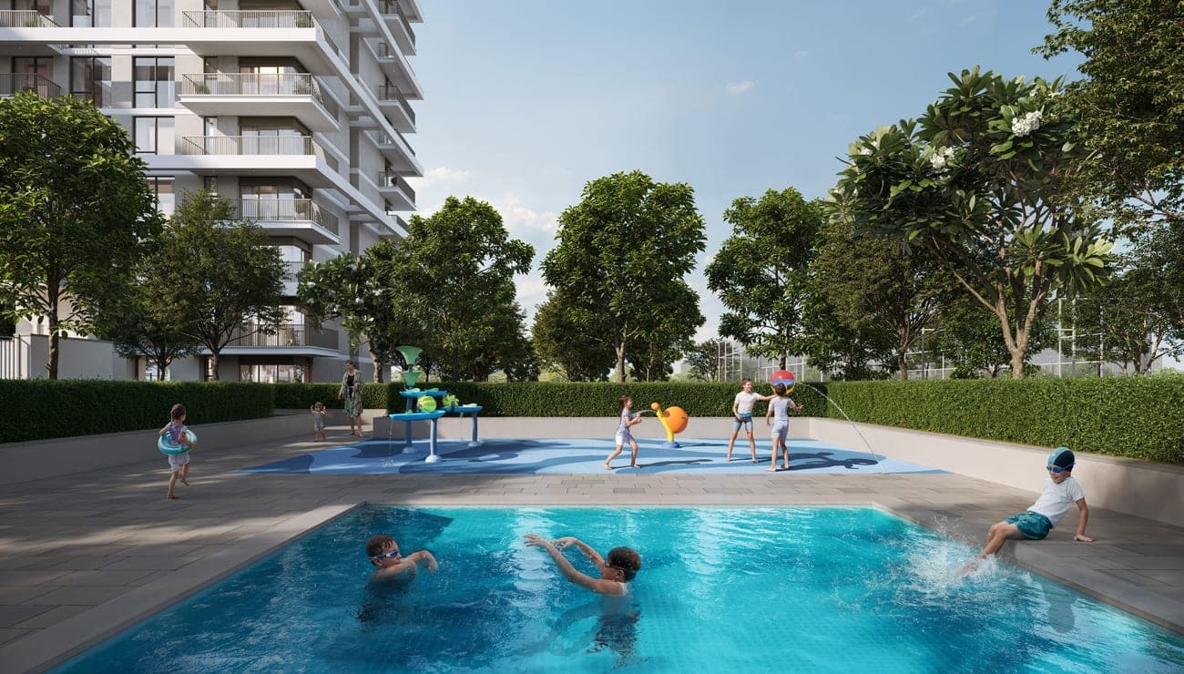 Golf Meadow amenity Kids Pool - Emaar South, Dubai - by Emaar