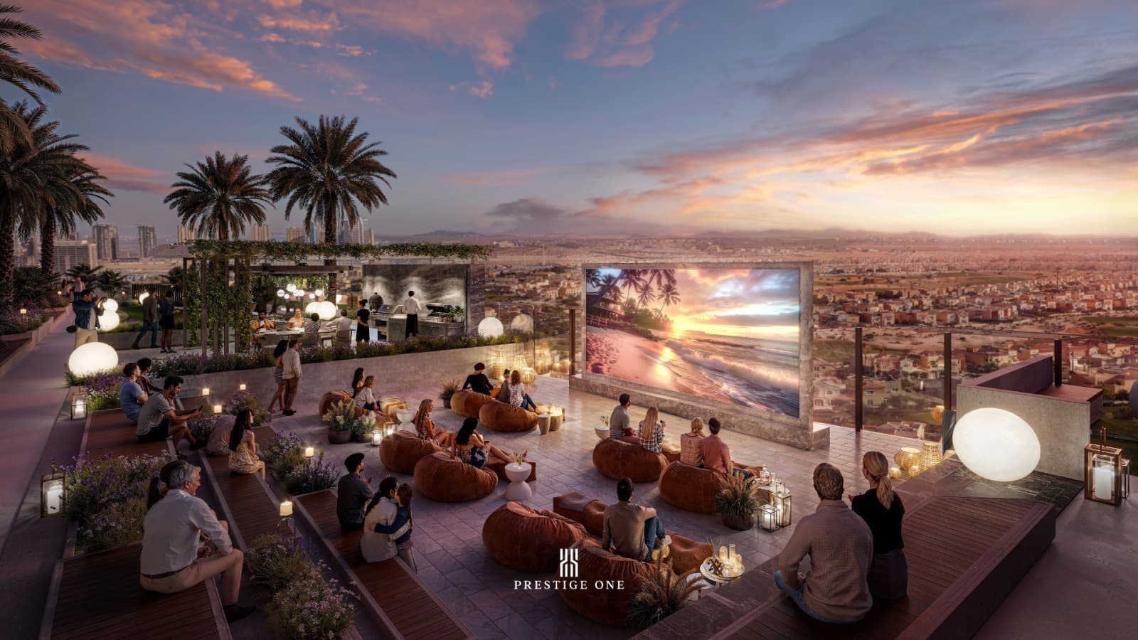 Golf Place amenity Outdoor Cinema in Dubai Sports City, Dubai, by Prestige One Developments