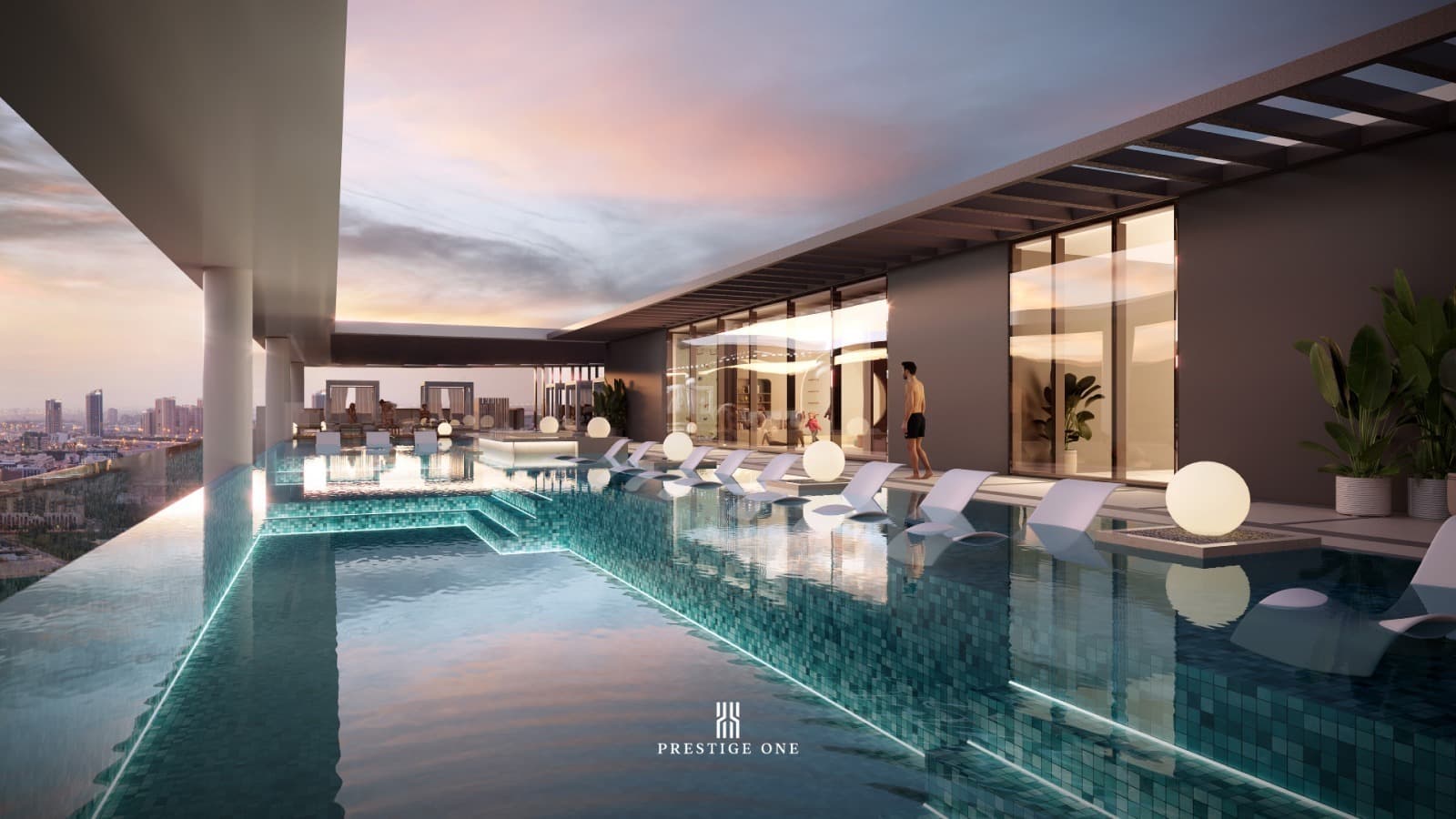 Golf Place amenity Swimming Pools - Dubai Sports City, Dubai - by Prestige One Developments
