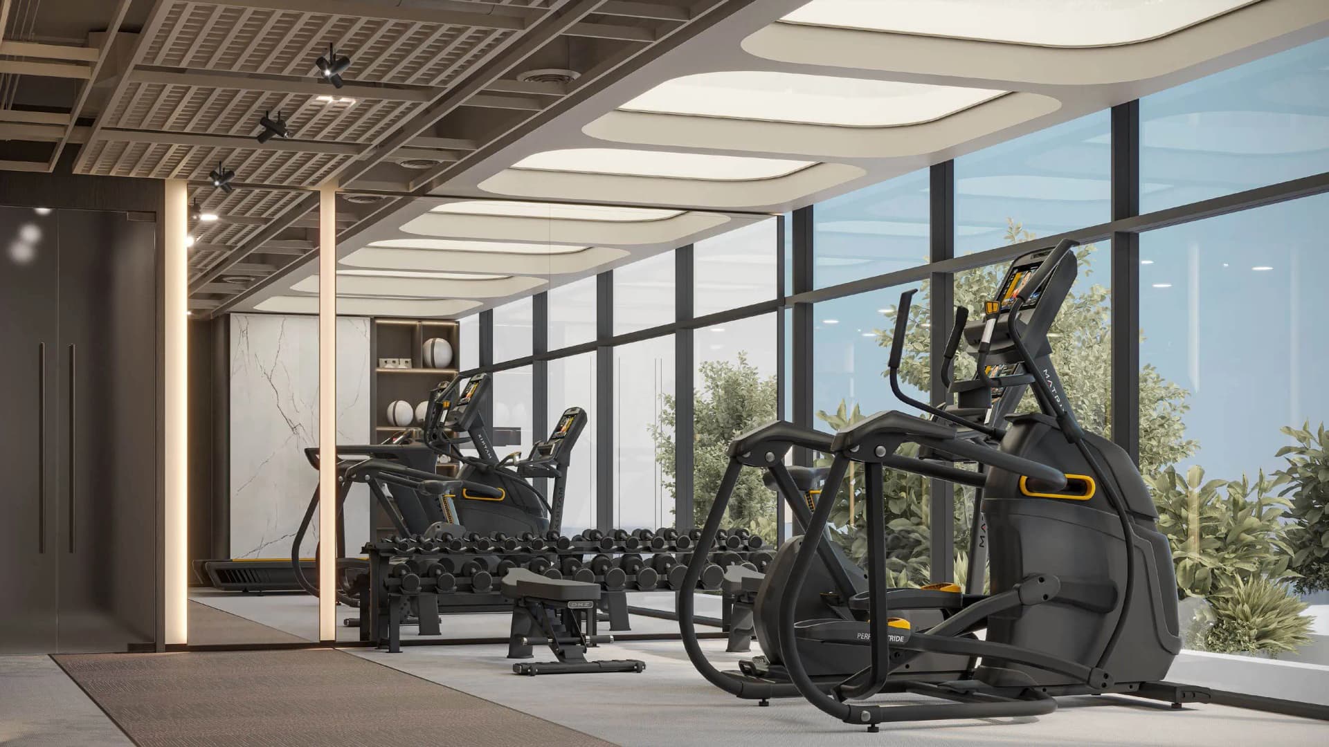 Golf Terrace Residences amenity Gym in Dubai Production City, Dubai, by Asak Real Estate Development