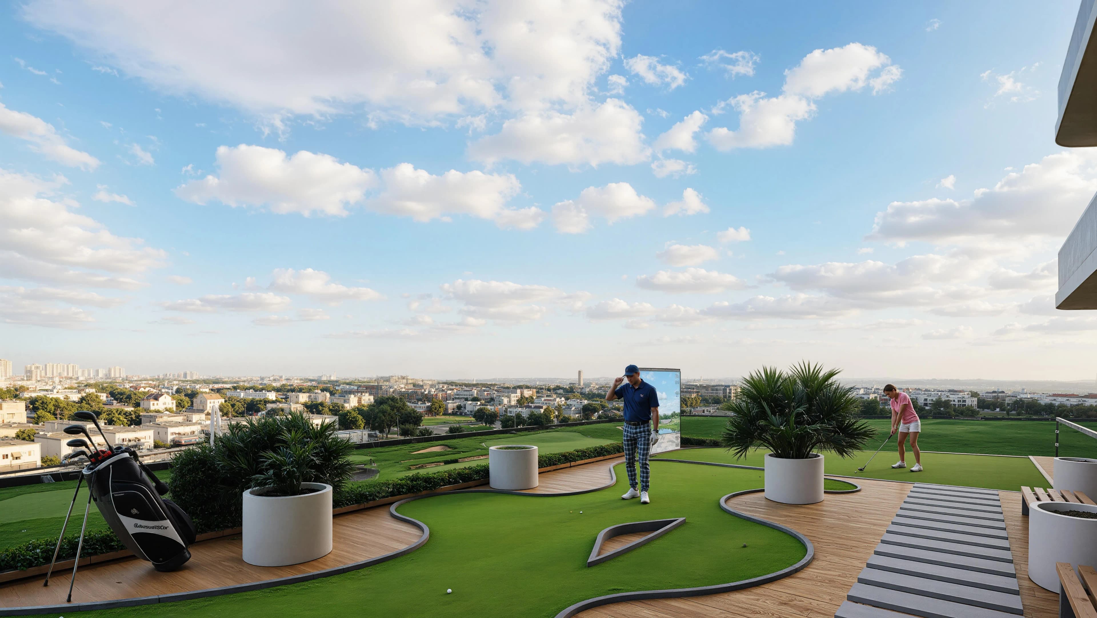 Golf Terrace Residences amenity Mini Golf - Dubai Production City, Dubai - by Asak Real Estate Development