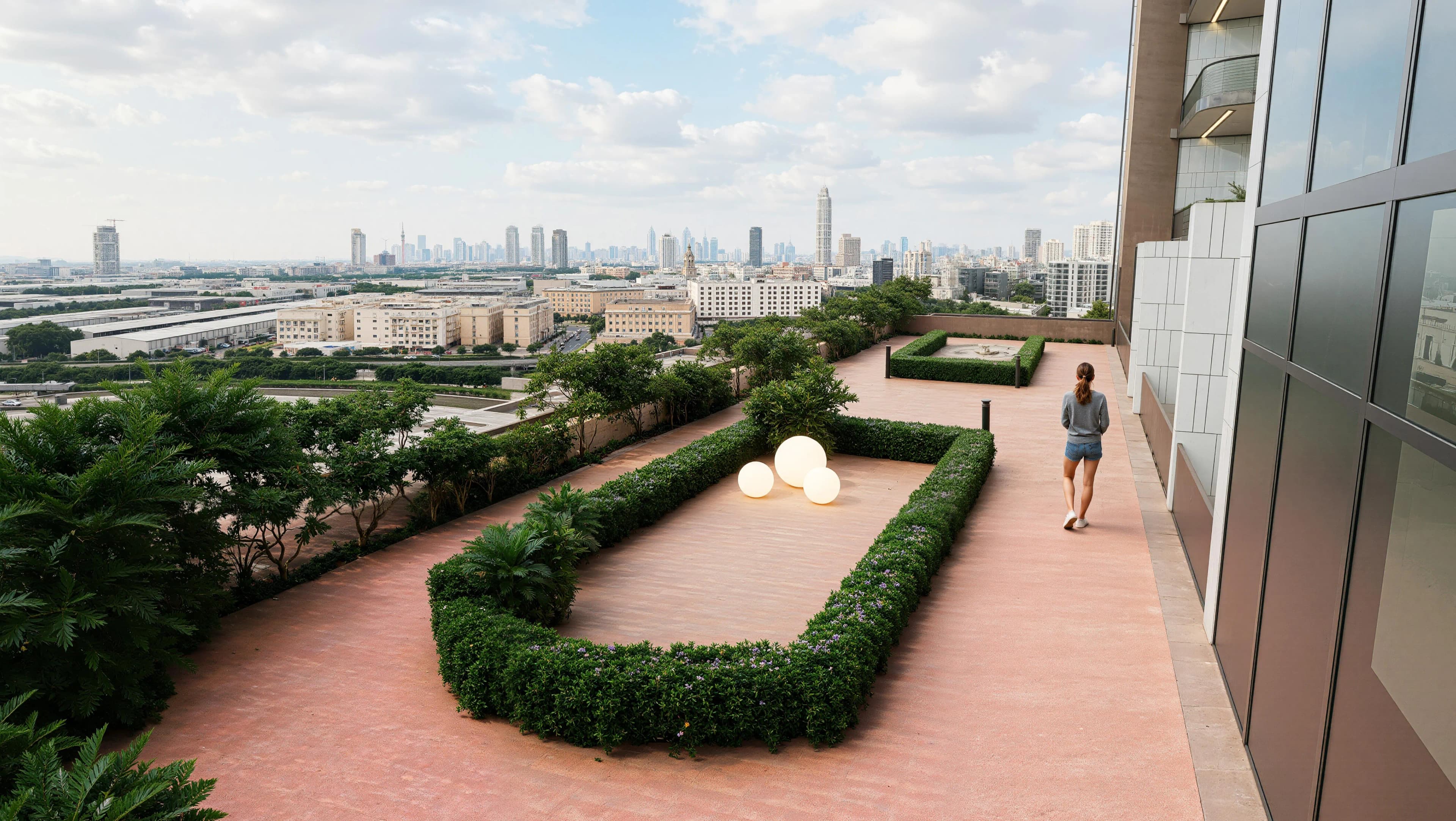 Golf Terrace Residences amenity Running Track - Dubai Production City, Dubai - by Asak Real Estate Development