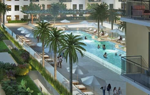 Golf Views amenity Infinity Pool - Emaar South, Dubai - by Emaar