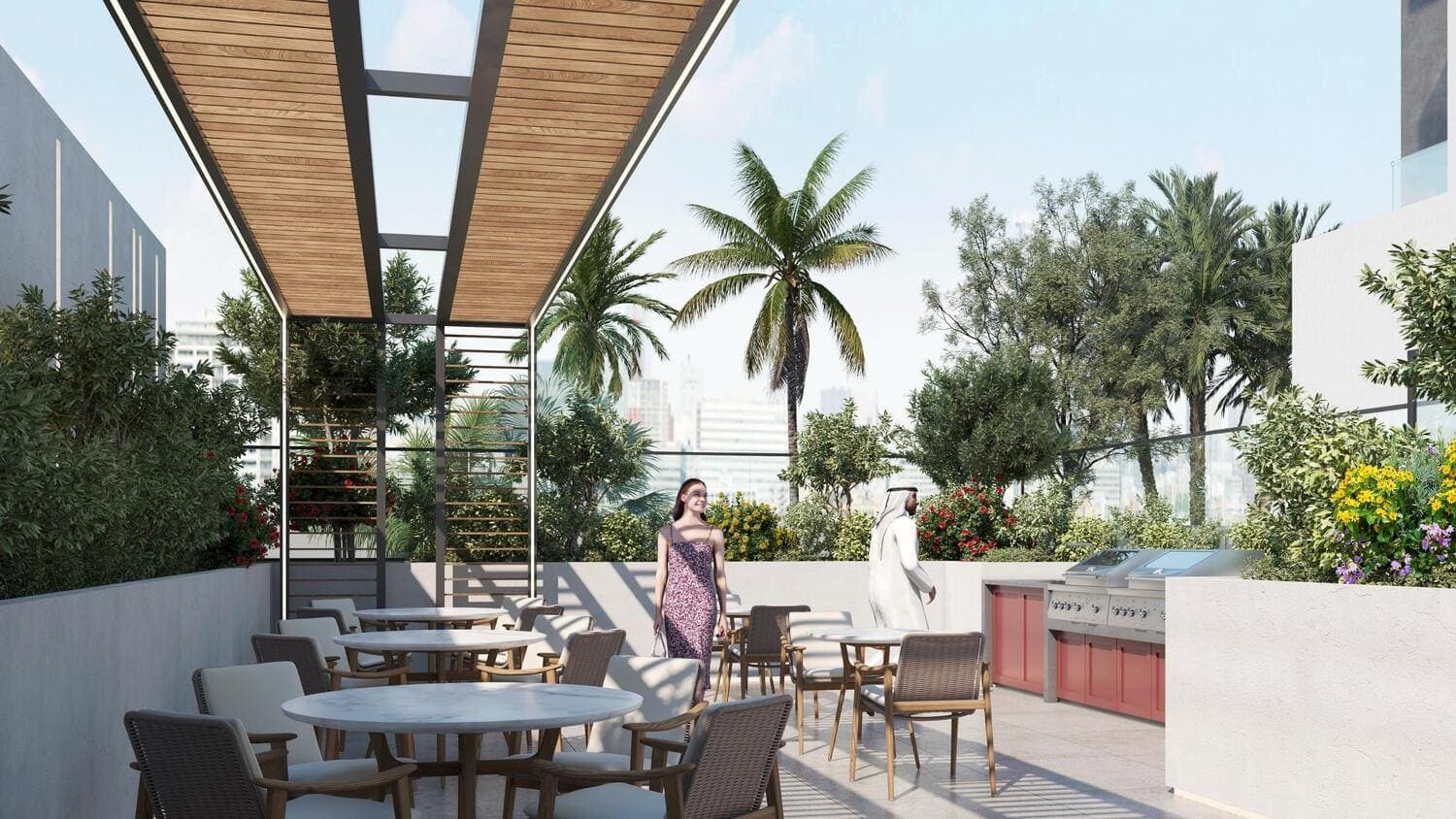 Golf Vista Heights amenity Bbq Courtyard - Dubai Sports City, Dubai - by London Gate
