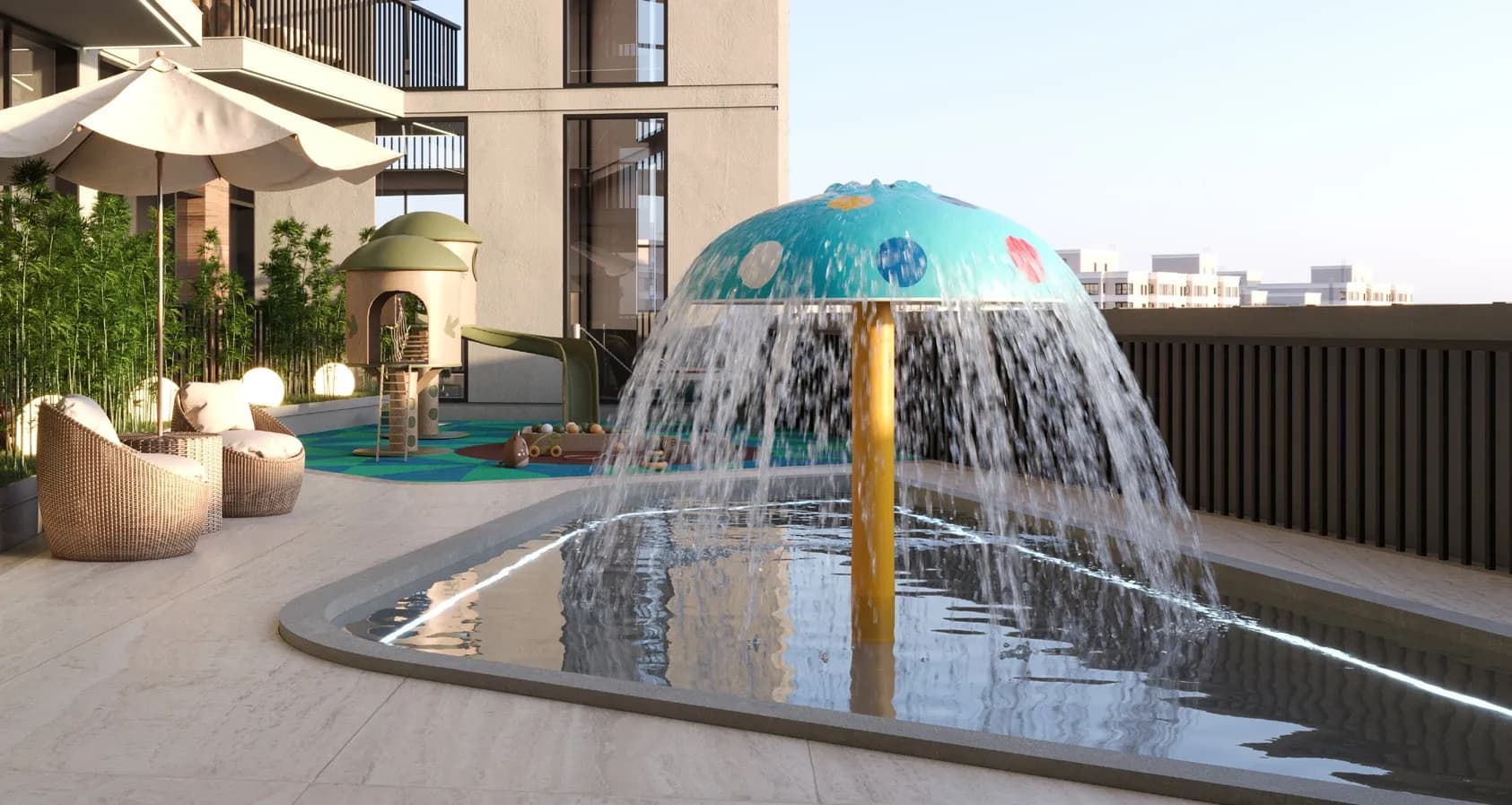 Green Field amenity Splash Area - Dubai International City, Dubai - by Samana