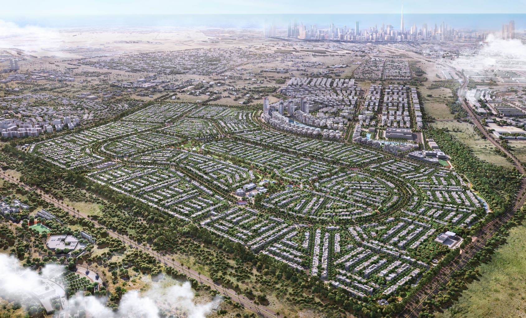 Green Wood exterior view - Dubai International City, Dubai - by Nakheel