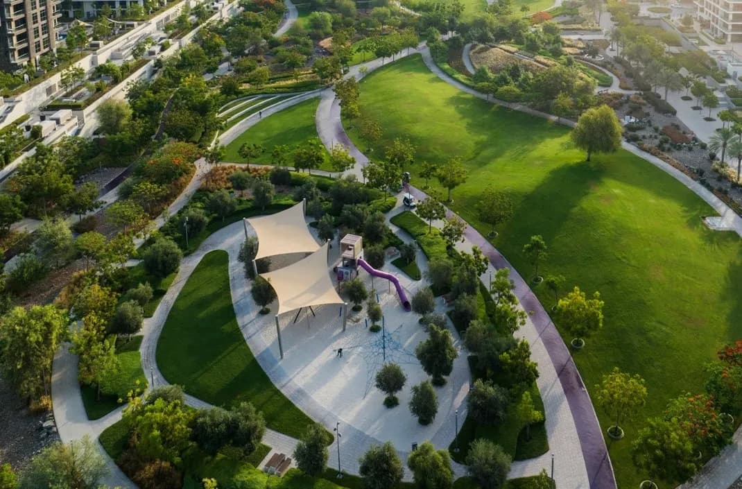 Greencrest amenity Outdoor Kids' Play Area - Dubai Hills, Dubai - by Emaar