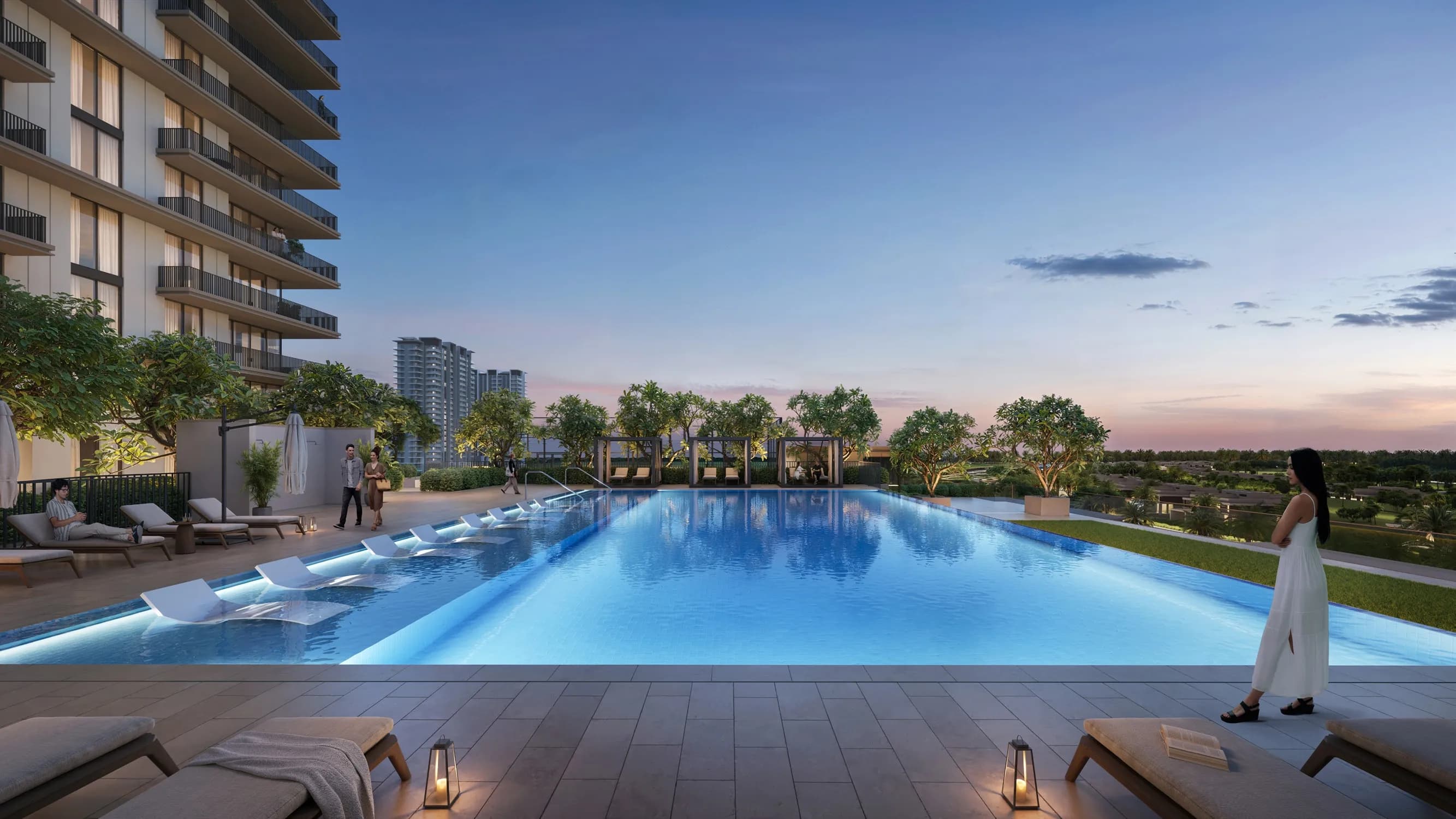 Greencrest amenity Swimming Pool - Dubai Hills, Dubai - by Emaar