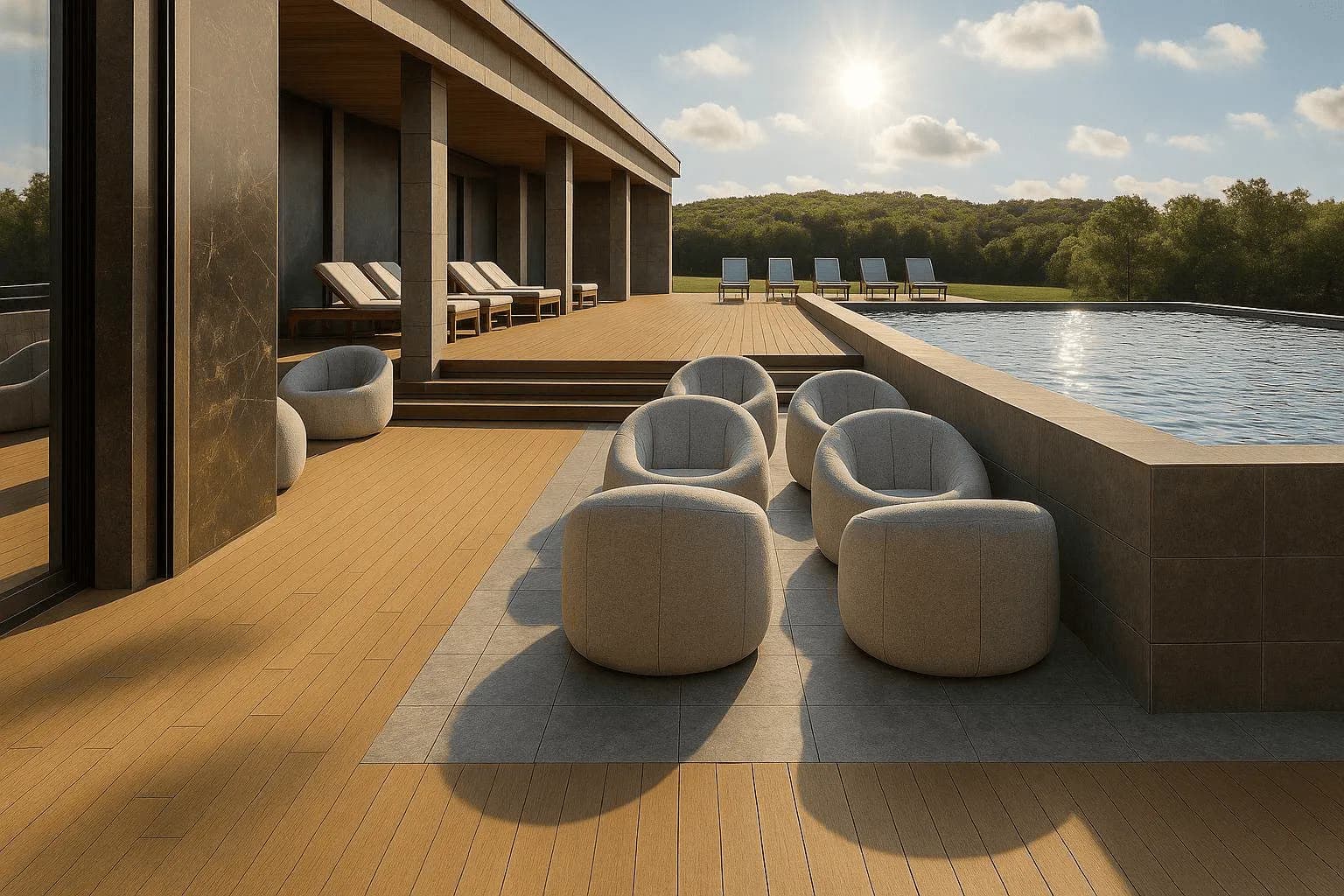 Greenfield Living amenity Lounge Deck - Dubai South, Dubai - by Greenfield