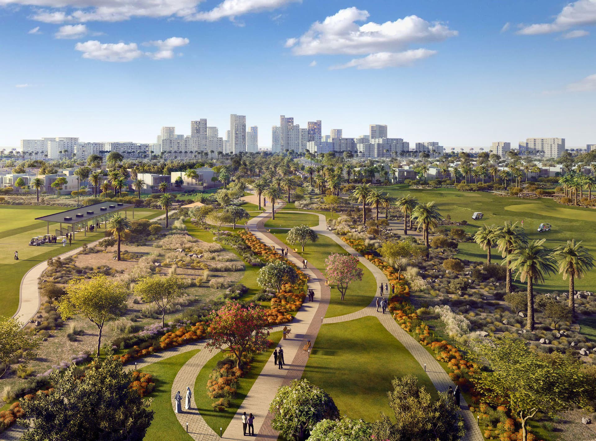 Greenridge amenity Linear Park in Emaar South, Dubai, by Emaar