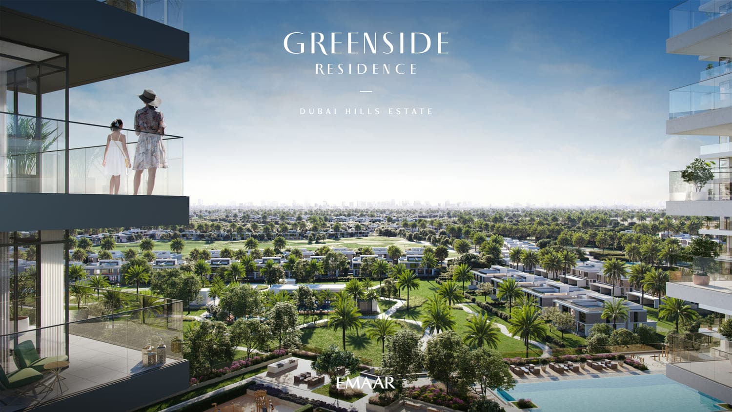 Greenside Residence amenity Landscaped Podium Deck - Dubai Hills, Dubai - by Emaar