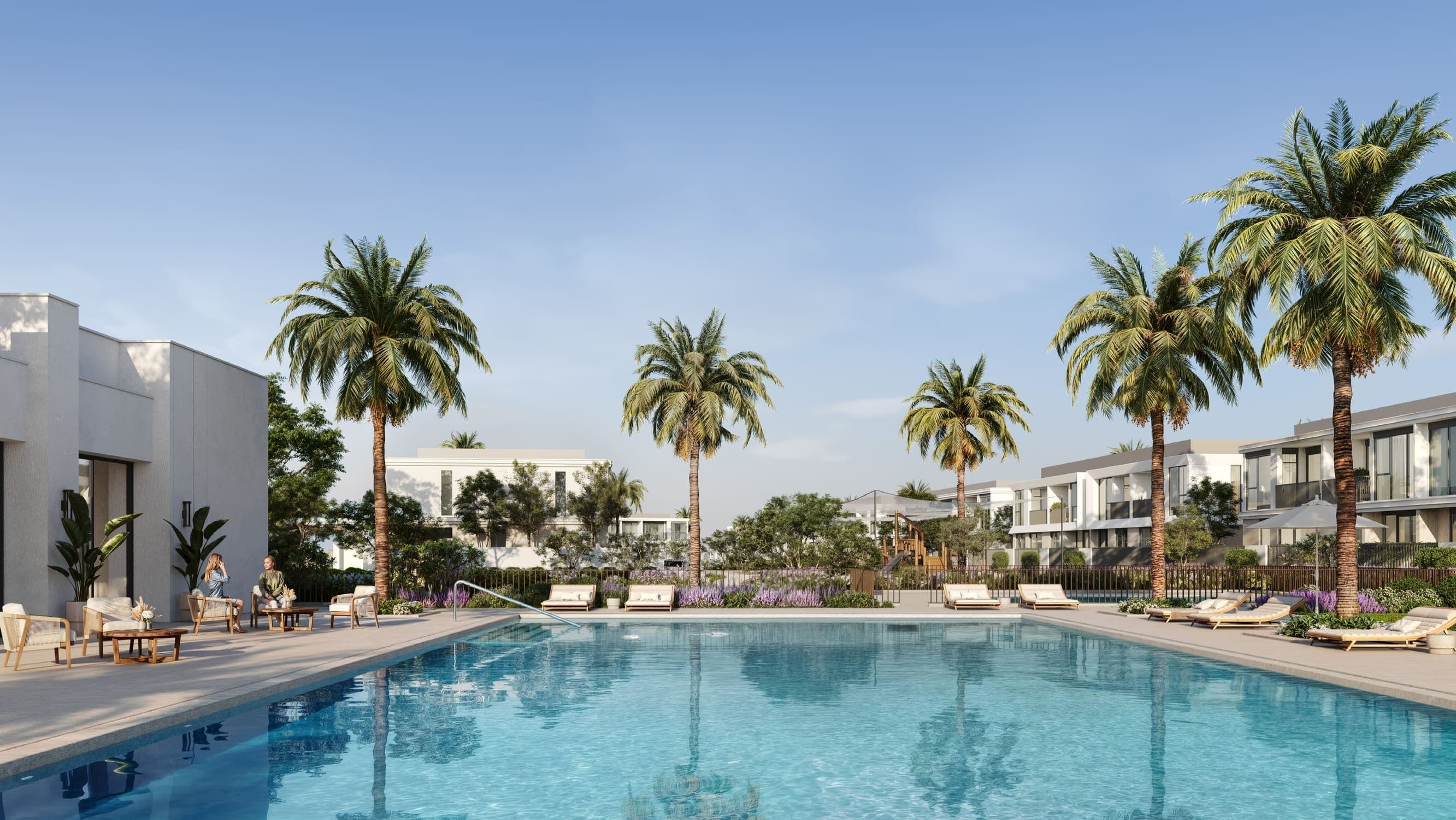 Greenville 1 and 2 Phases amenity Adult & Kids Swimming Pool - Emaar South, Dubai - by Emaar