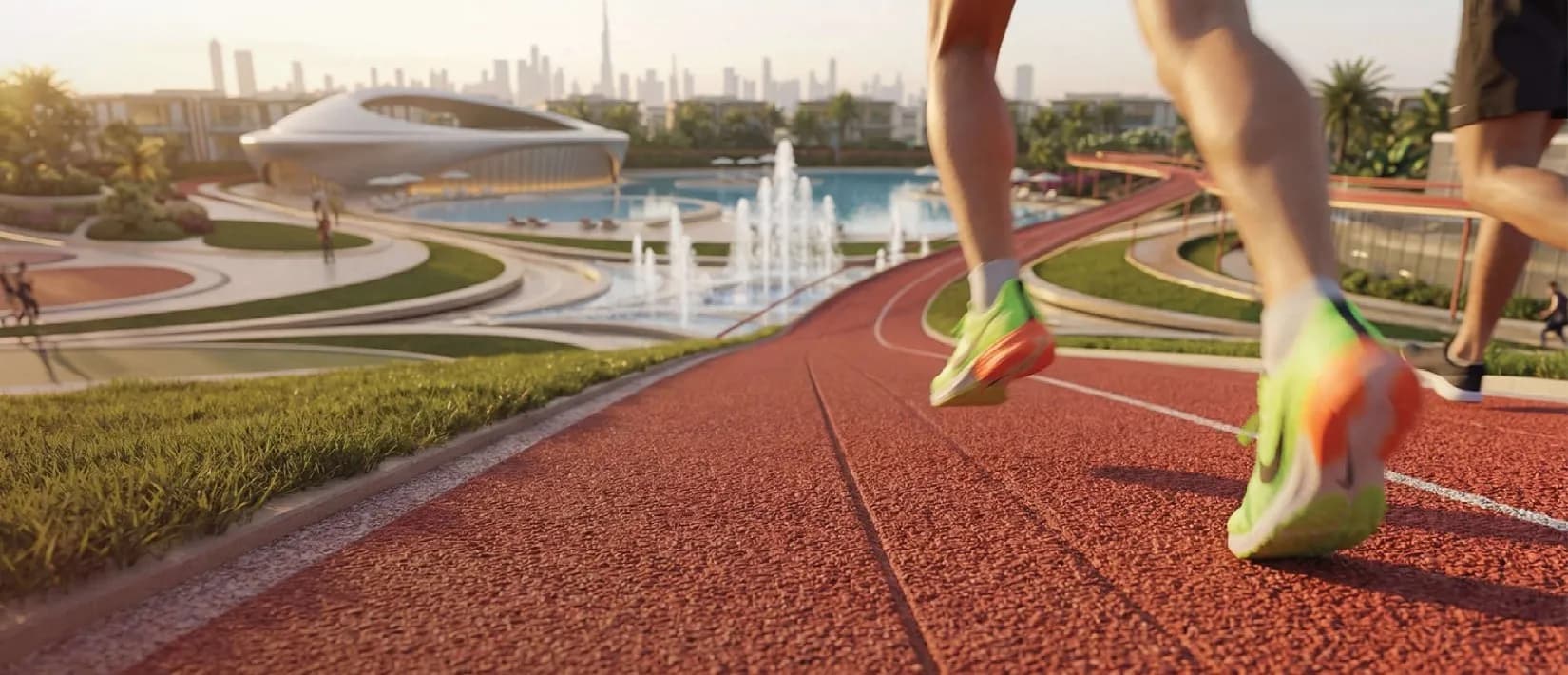 Greenz amenity Jogging Track - Al Warsan, Dubai - by Danube