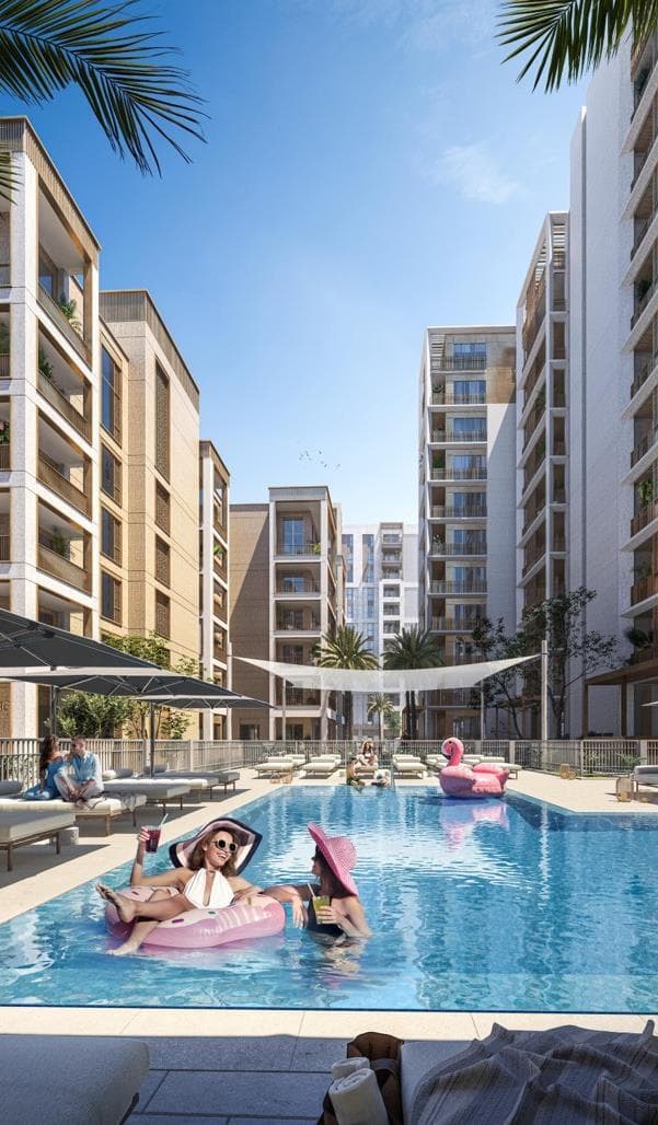 Grove Creek Beach amenity Community Pool & Kids Pool - Dubai Creek Harbour, Dubai - by Emaar