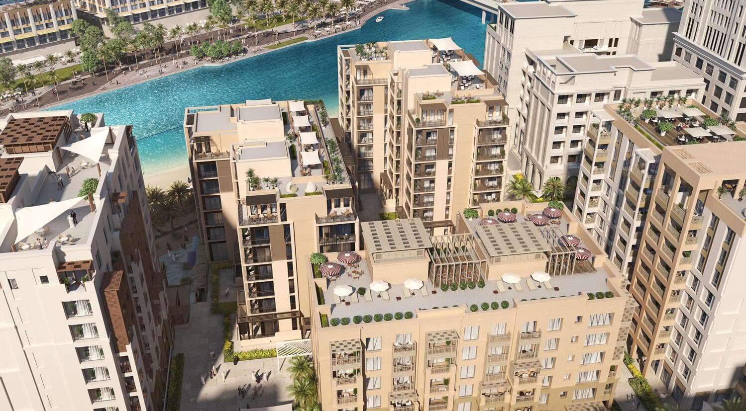 Grove Creek Beach amenity Roof Top Terraces - Dubai Creek Harbour, Dubai - by Emaar