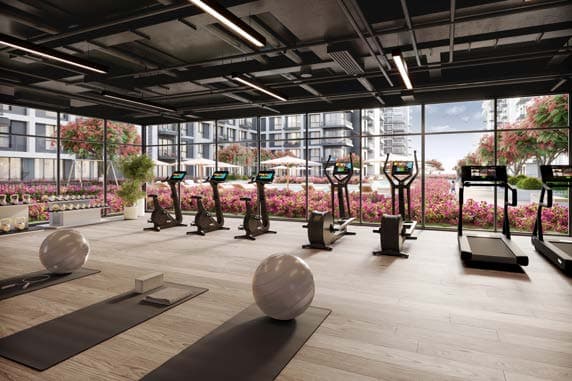 Grove on the Park amenity Exclusive Residential Gym - Town Square, Dubai - by Nshama Group