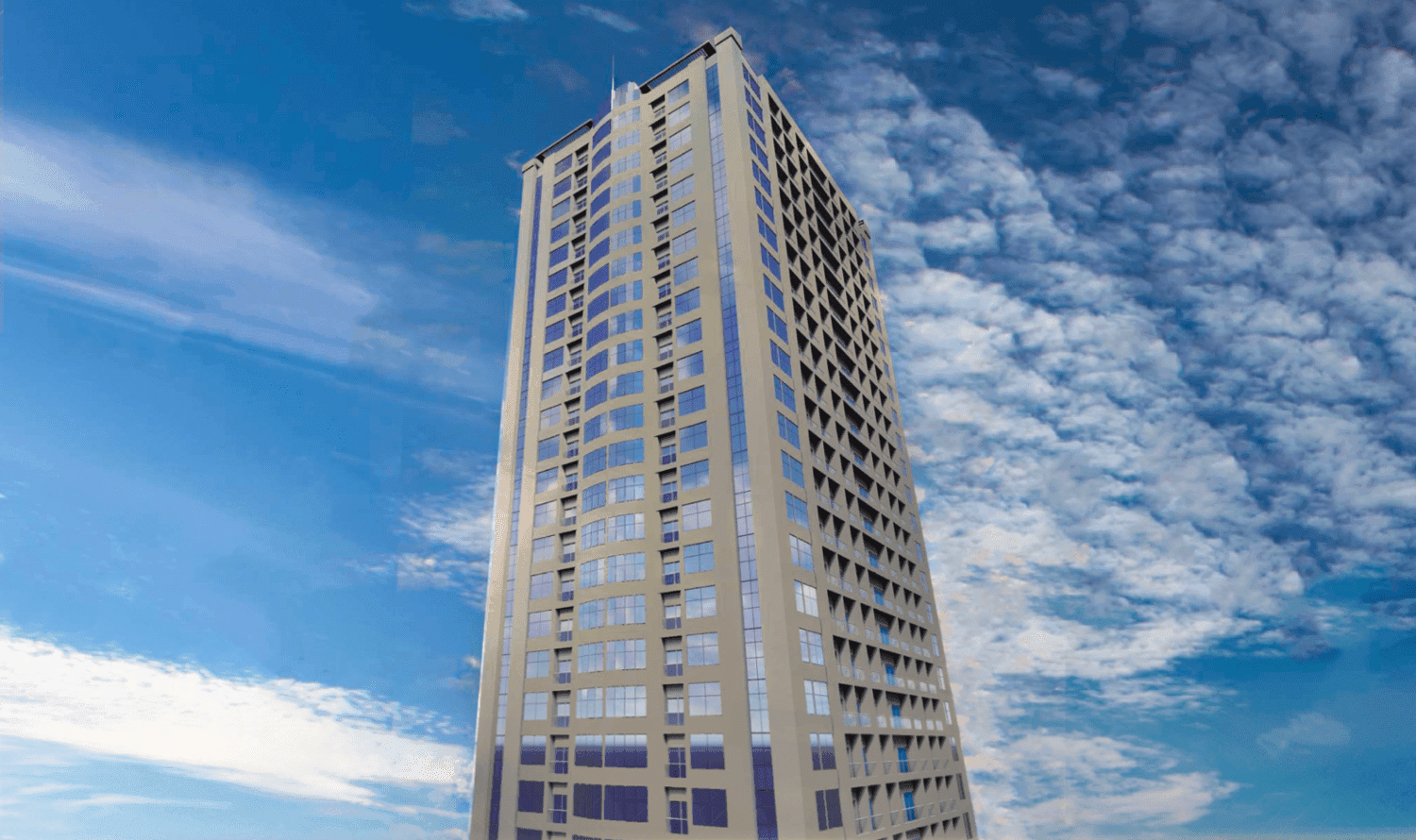 Gulf Tower exterior view - Al Helio, Dubai - by GJ Properties
