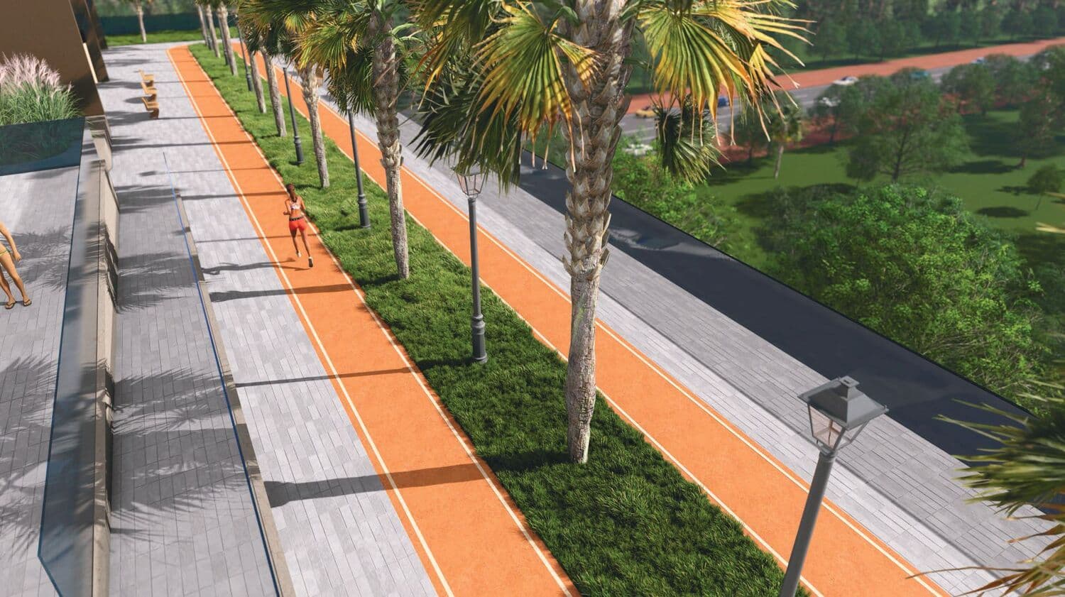 Guzel Towers amenity Jogging Track - JVT (Jumeirah Village Triangle), Dubai - by Tiger Group