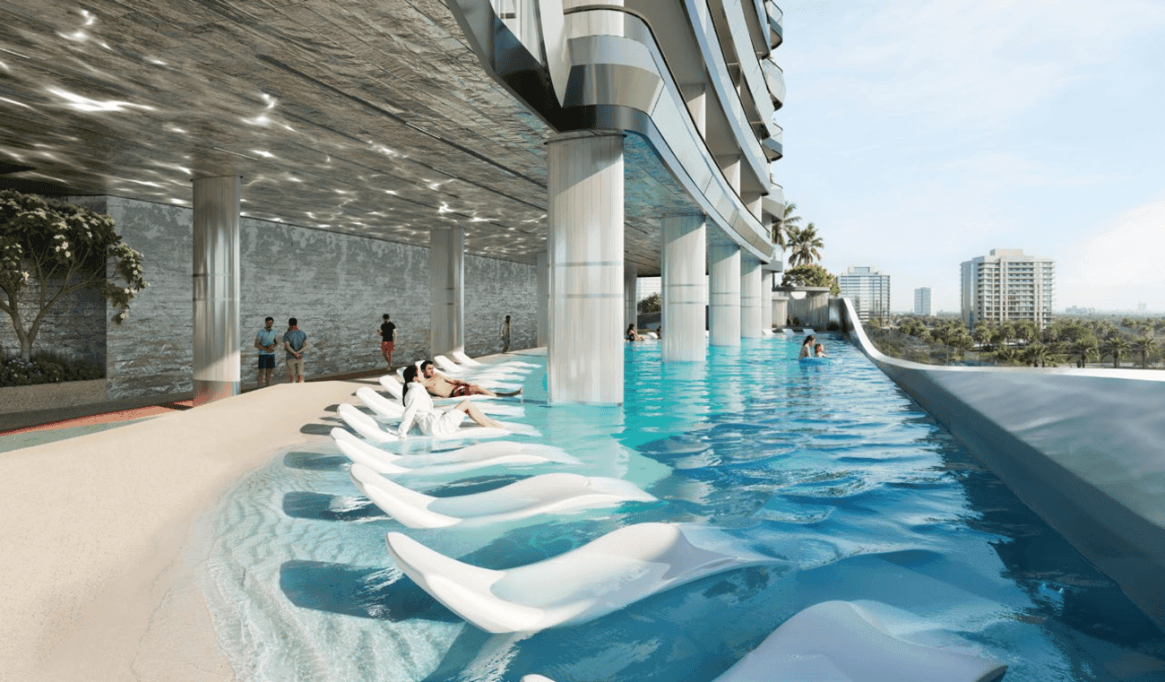 Hadley Heights 2 amenity Skyline Beach Pool - Dubai Sports City, Dubai - by Leos