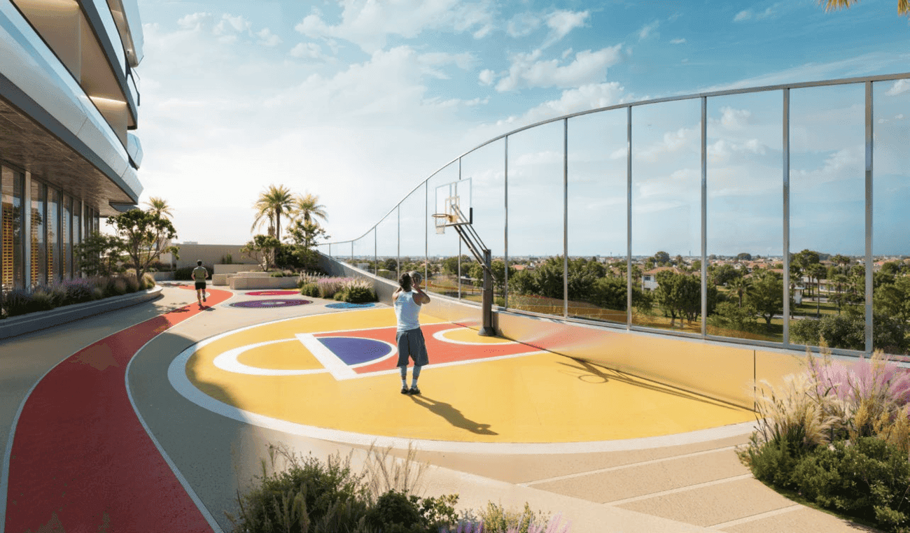 Hadley Heights 2 amenity Street Basketball - Dubai Sports City, Dubai - by Leos