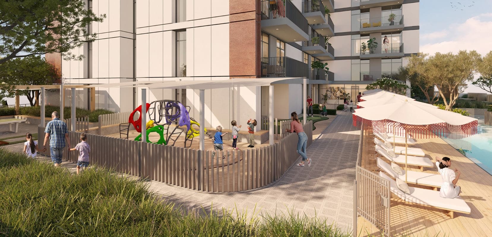 Hadley Heights amenity Outdoor Kids Play Area in JVC (Jumeirah Village Circle), Dubai, by Leos