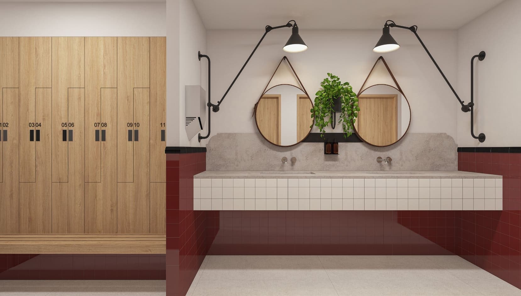 Hadley Heights amenity Changing Room in JVC (Jumeirah Village Circle), Dubai, by Leos