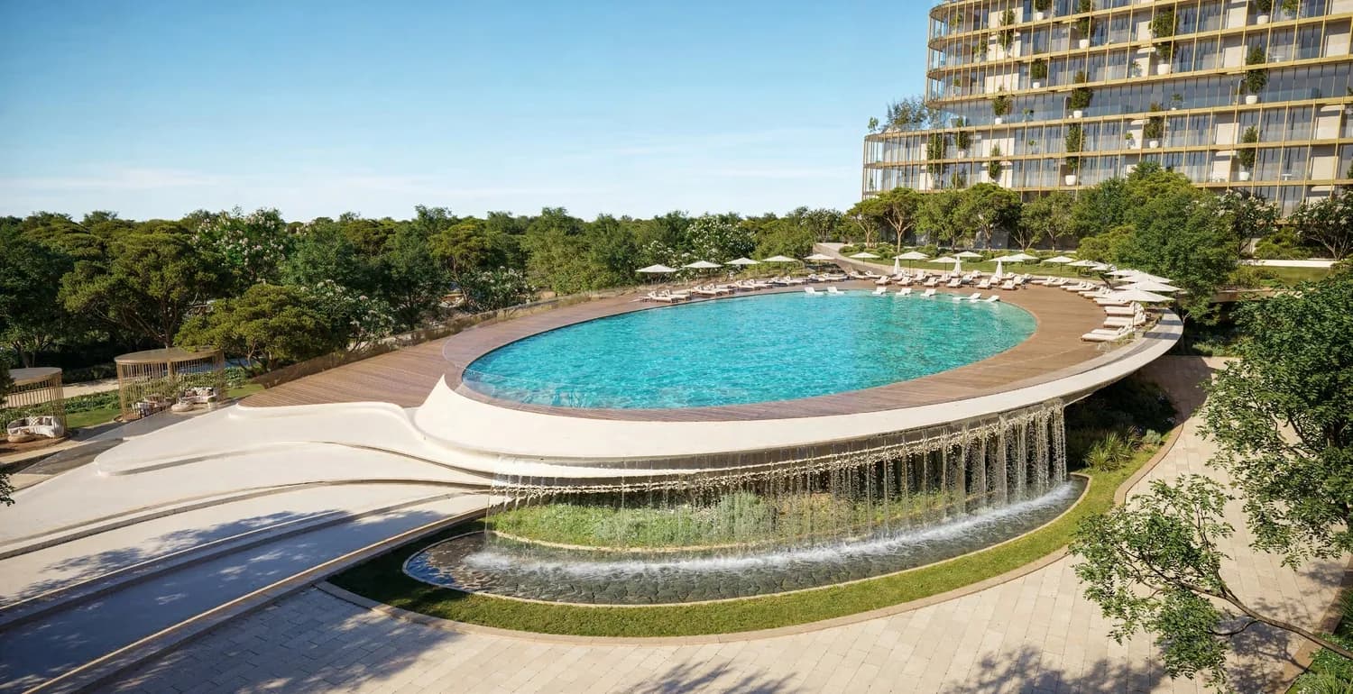 Hado by Beyond amenity Pool Deck - Dubai Islands, Dubai - by Beyond Developments